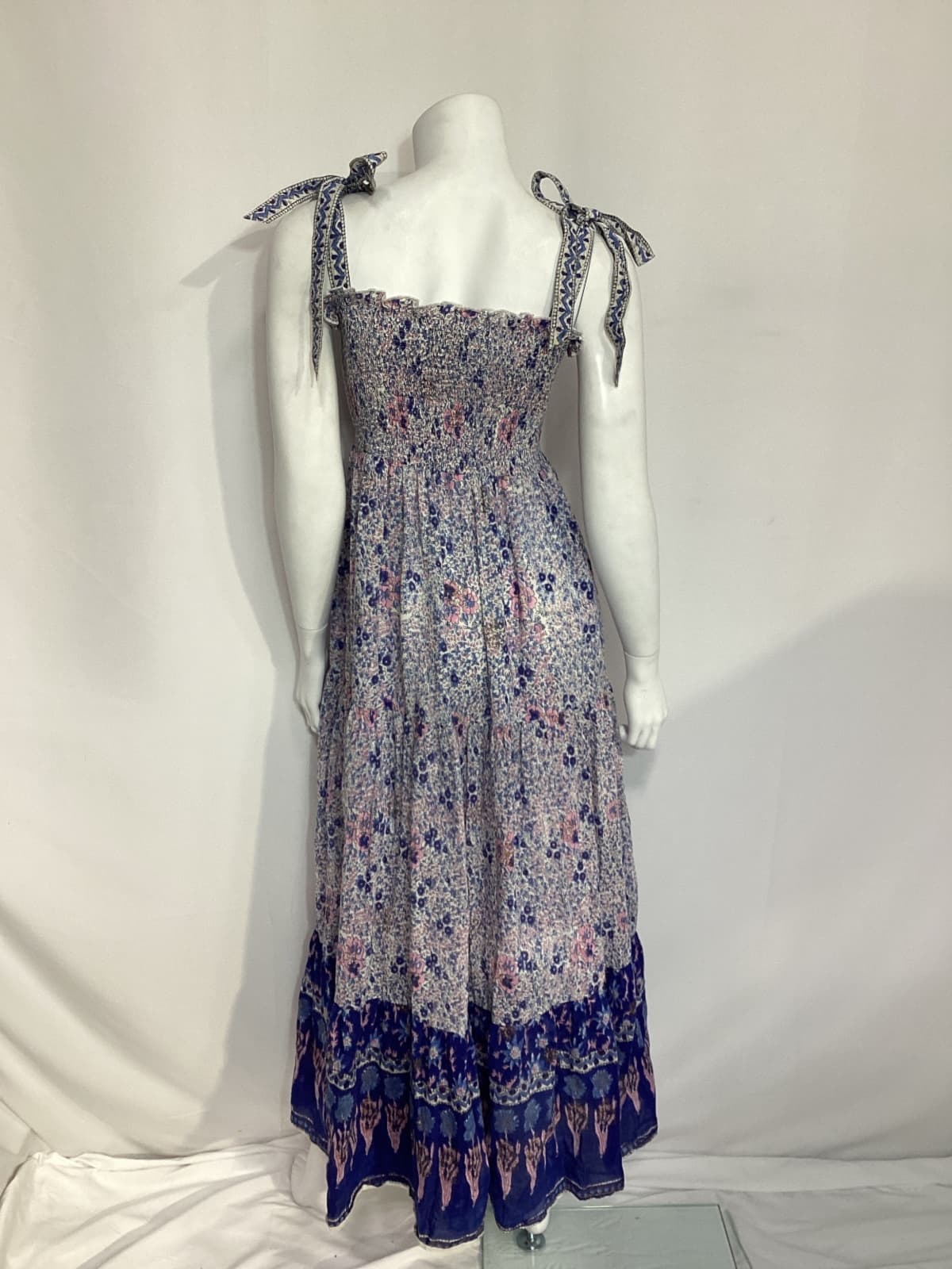 Smocked Midi Dress - Image 1