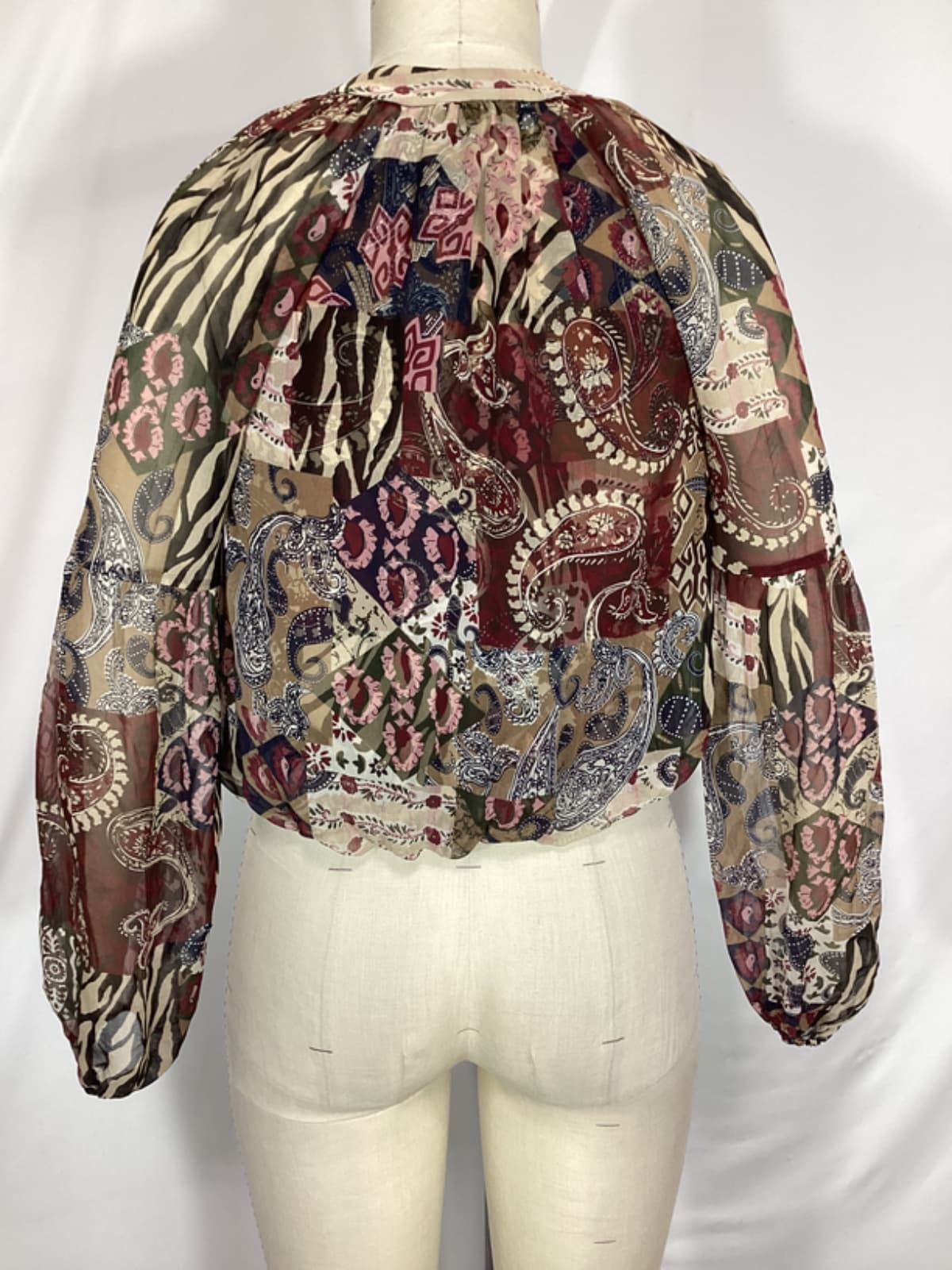 Jayce Patchwork-Print Blouse - Image 4