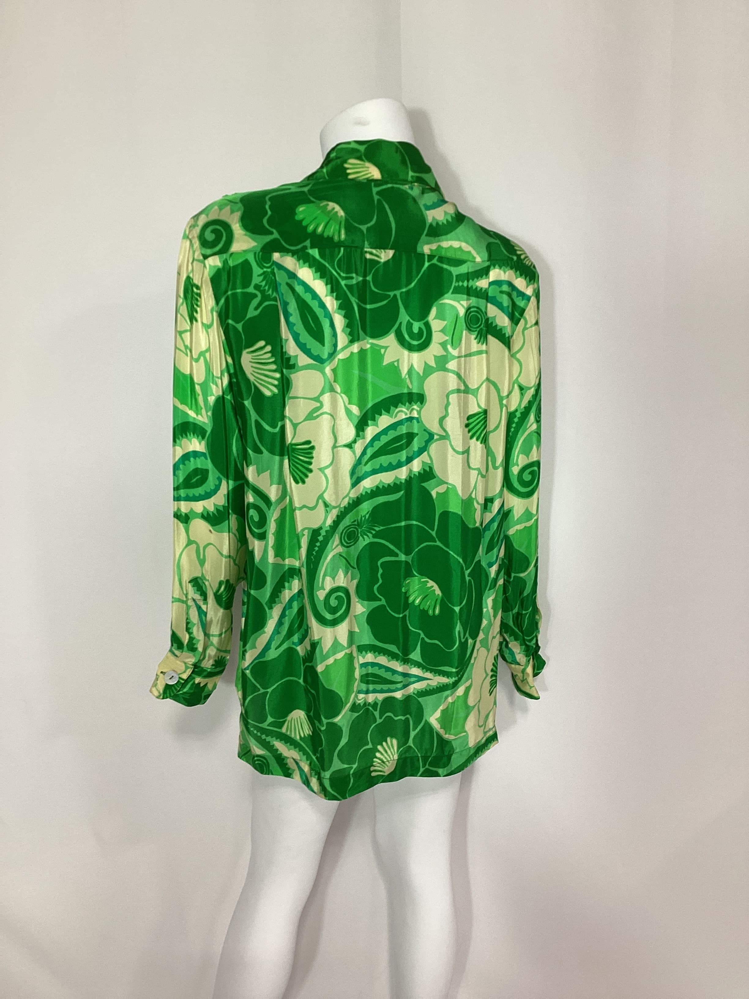 Printed Satin Shirt - Image 2