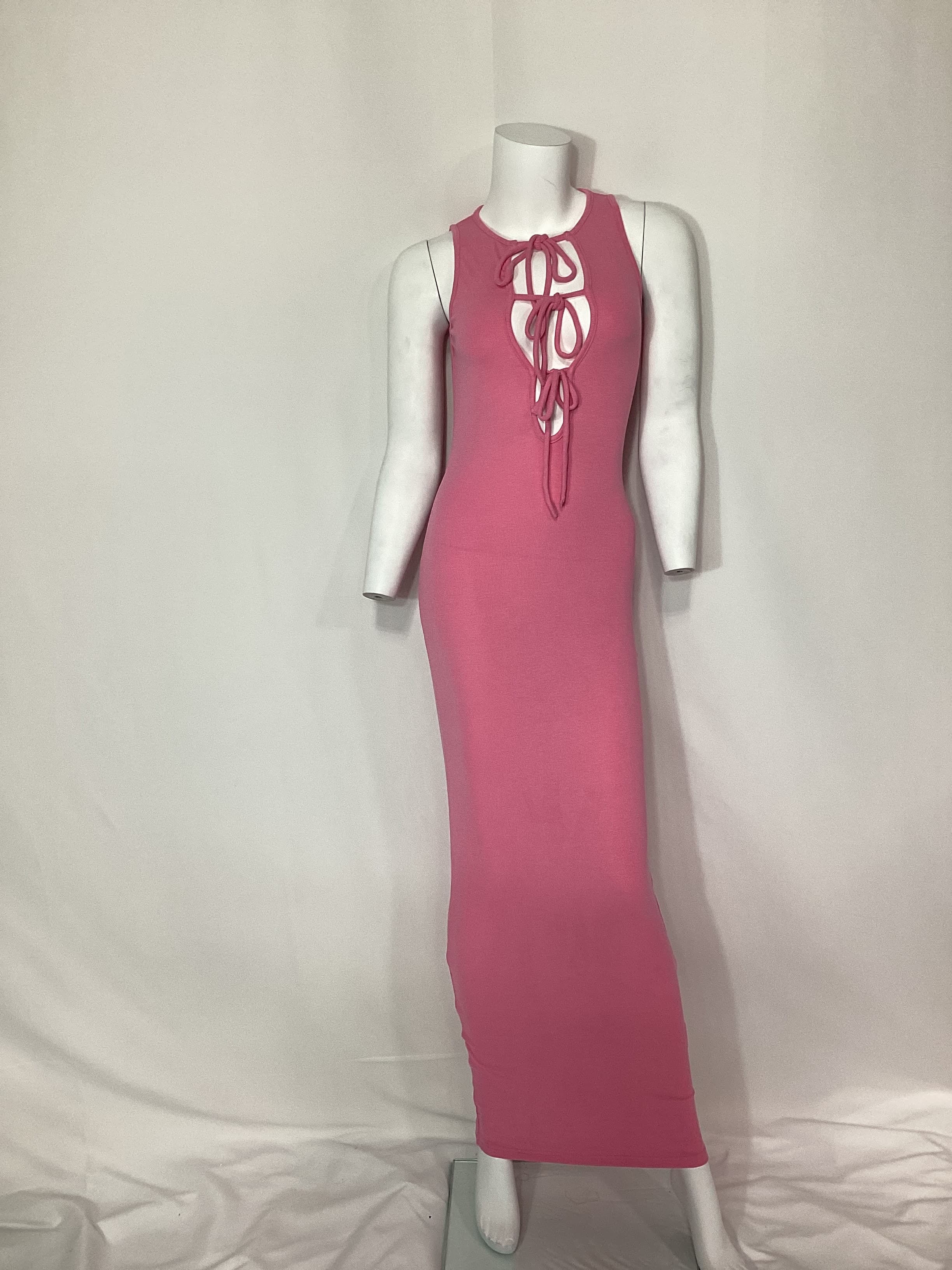 Bambi Maxi Dress In Guava - Image 4