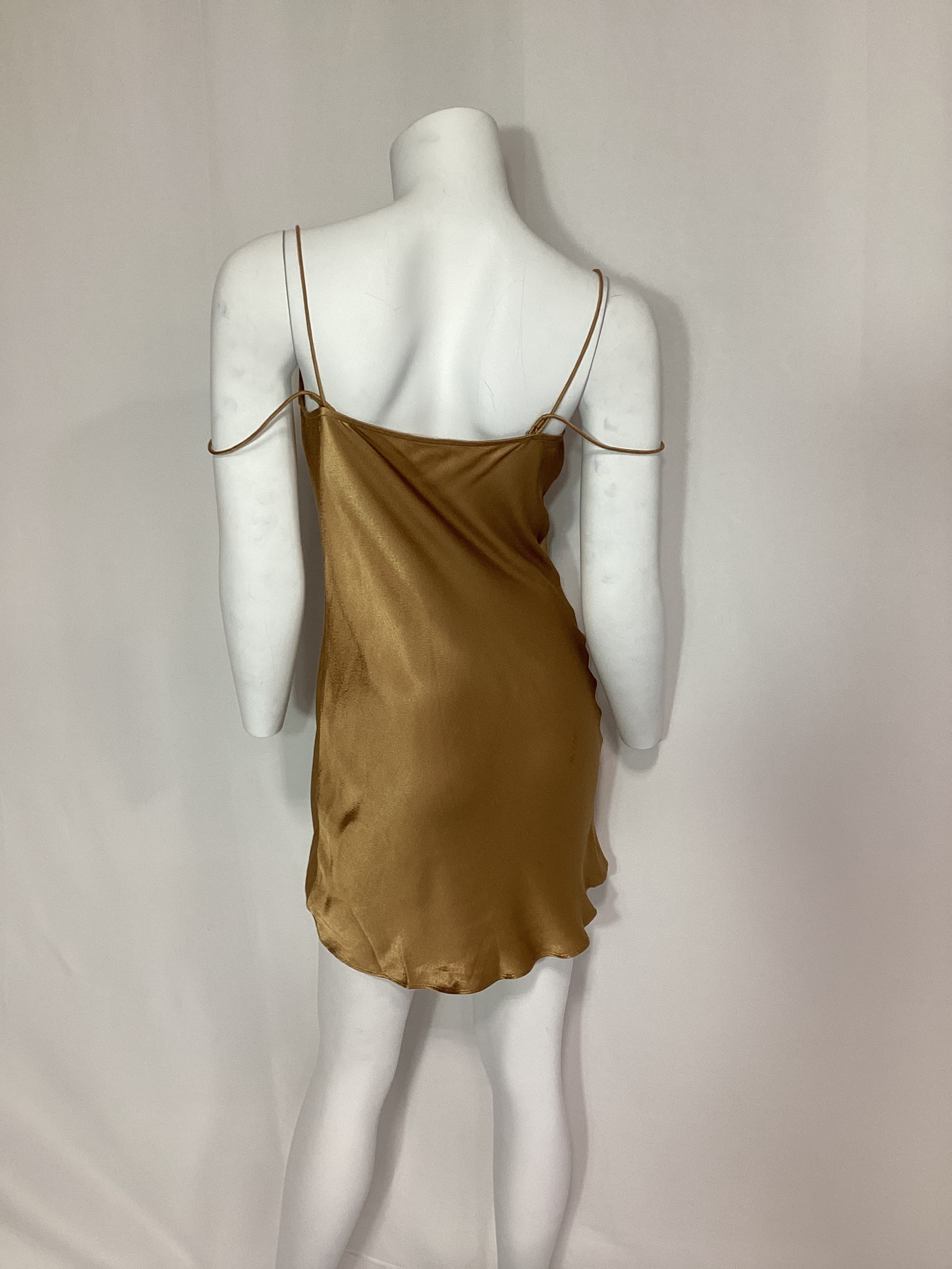 Adora Mini Slip Dress In Toffee - Image 3