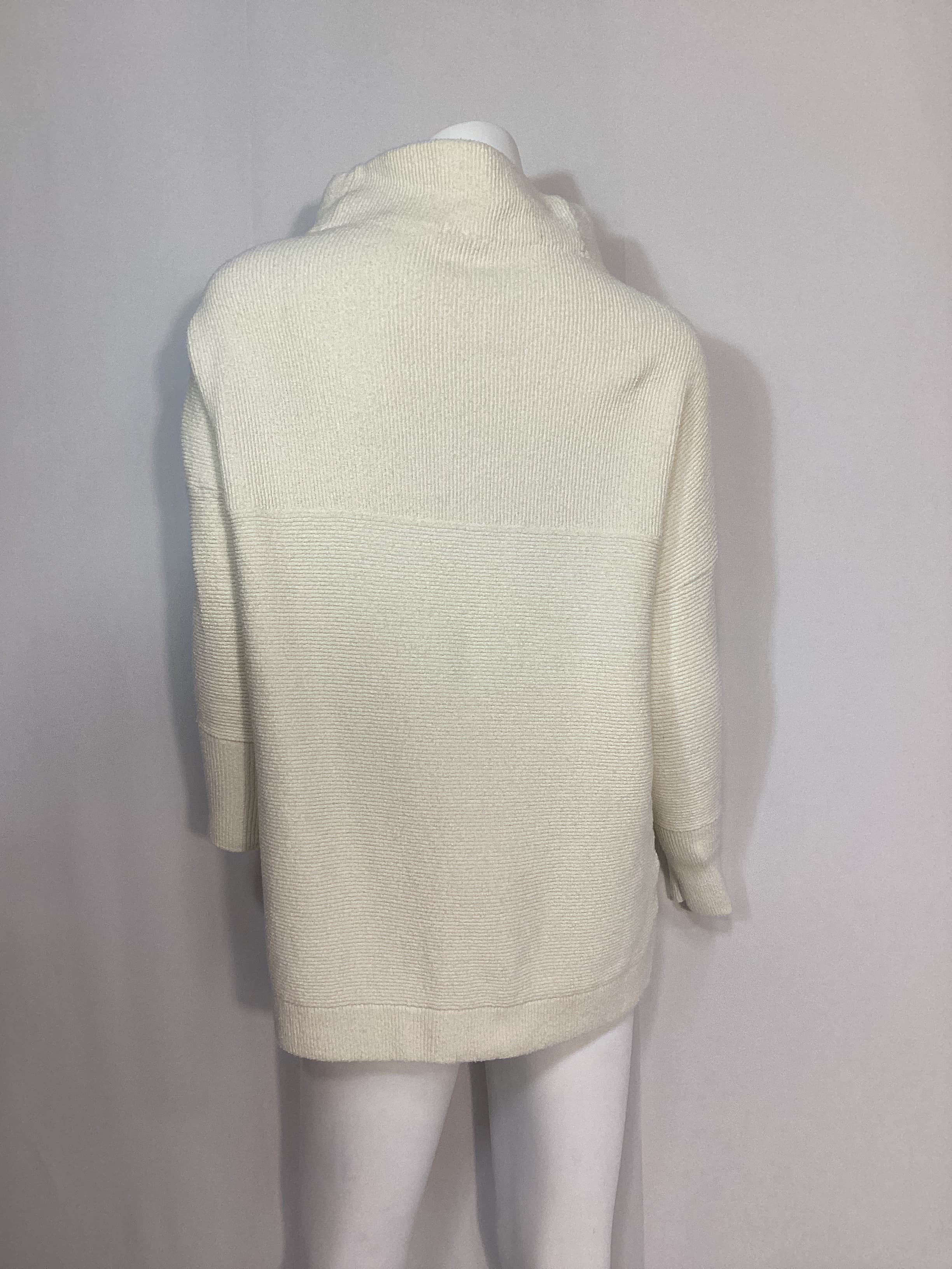 Ottoman Slouchy Tunic Sweater Dress In Ecru - Image 4