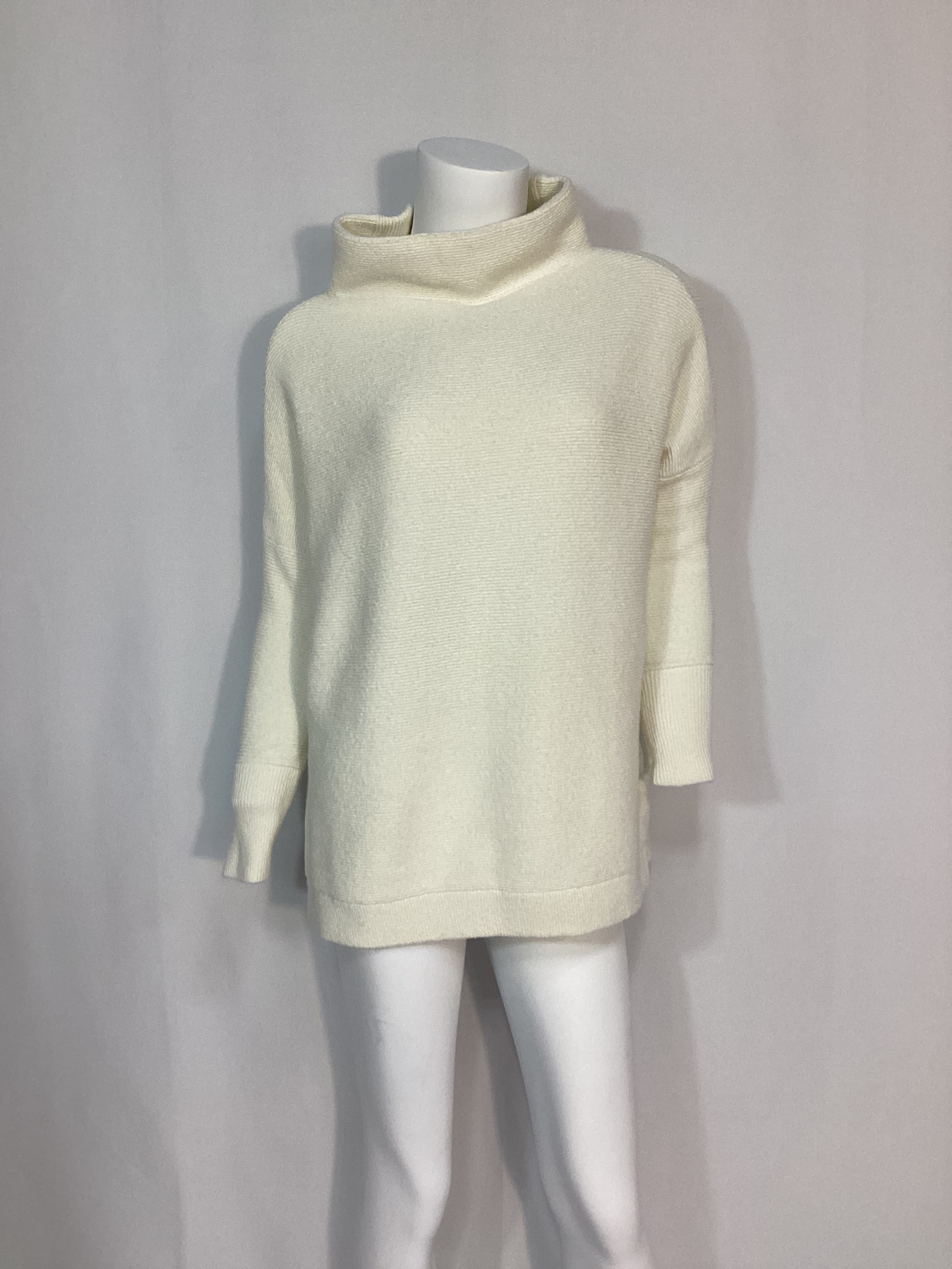 Ottoman Slouchy Tunic Sweater Dress In Ecru - Image 3