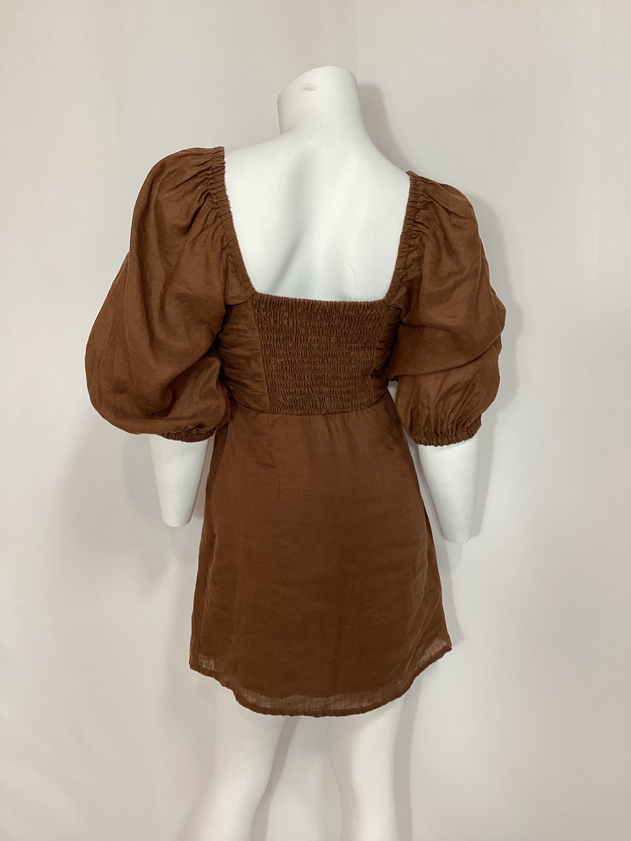 Venezia Mini Dress In Cinnamon - Image 2