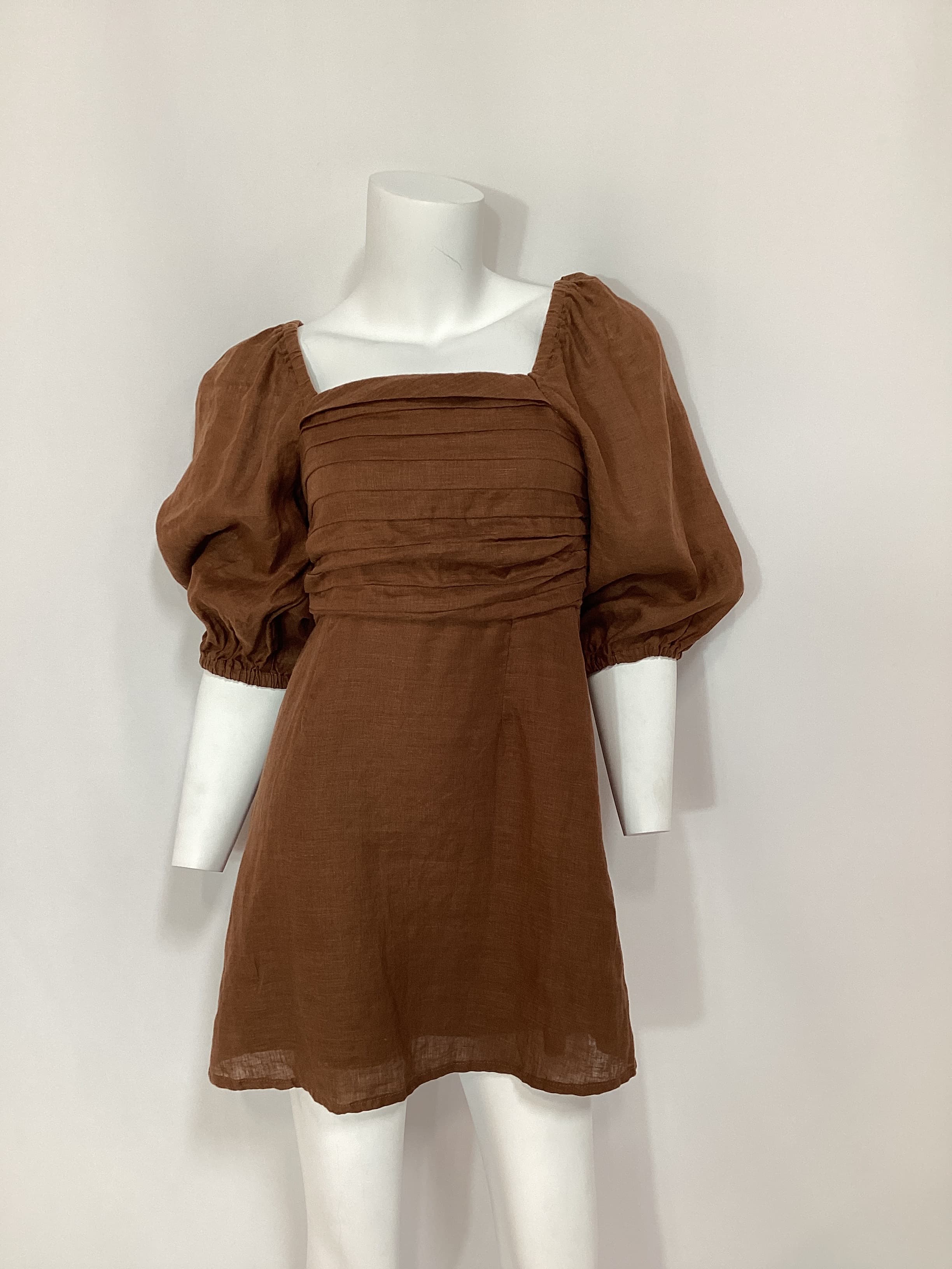 Venezia Mini Dress In Cinnamon - Image 3