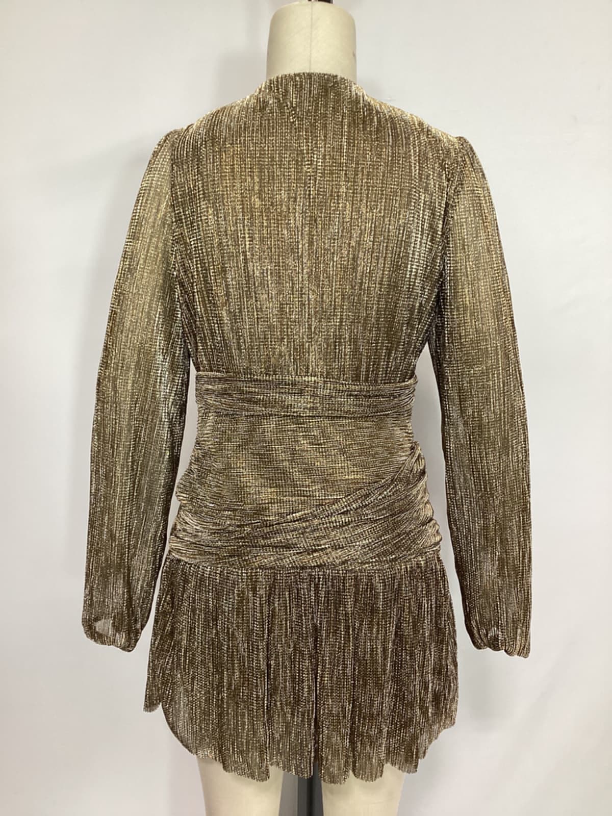 Jordie Mini Dress In Bronze - Image 3