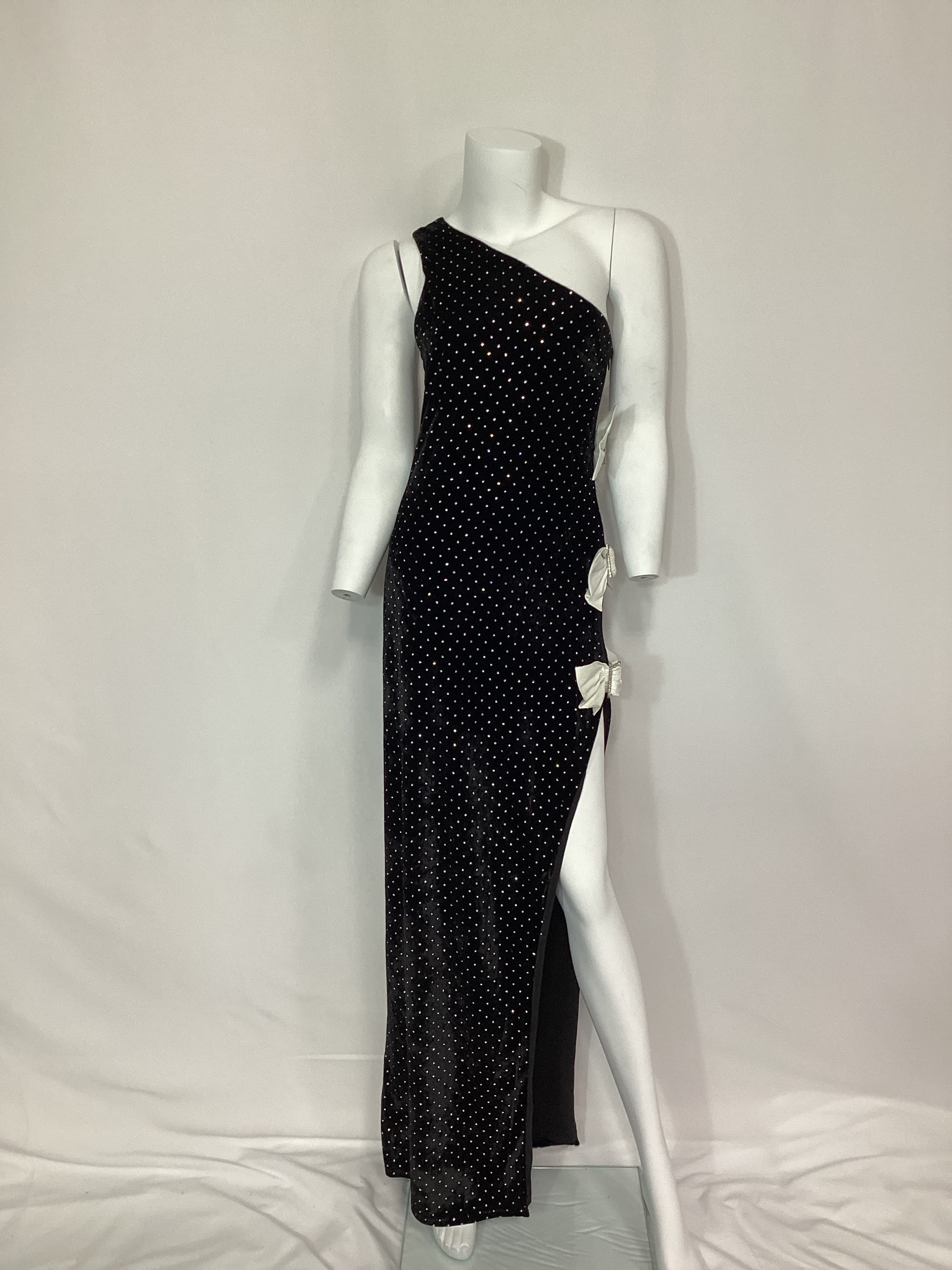 Majorelle X Bridget Julia Gown In Black & White - Image 4
