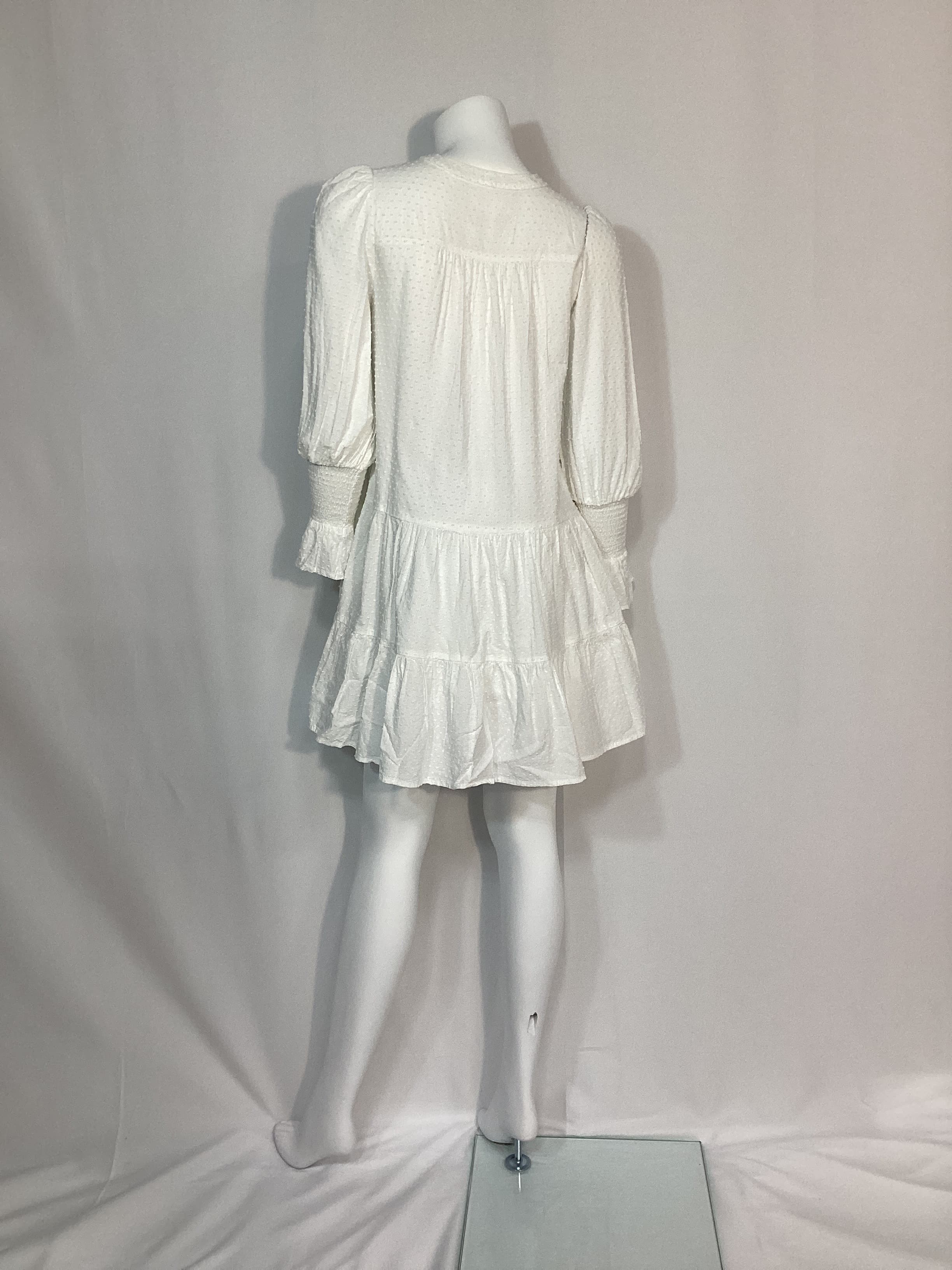 White Swiss Dot Kenzo Dress - Image 2