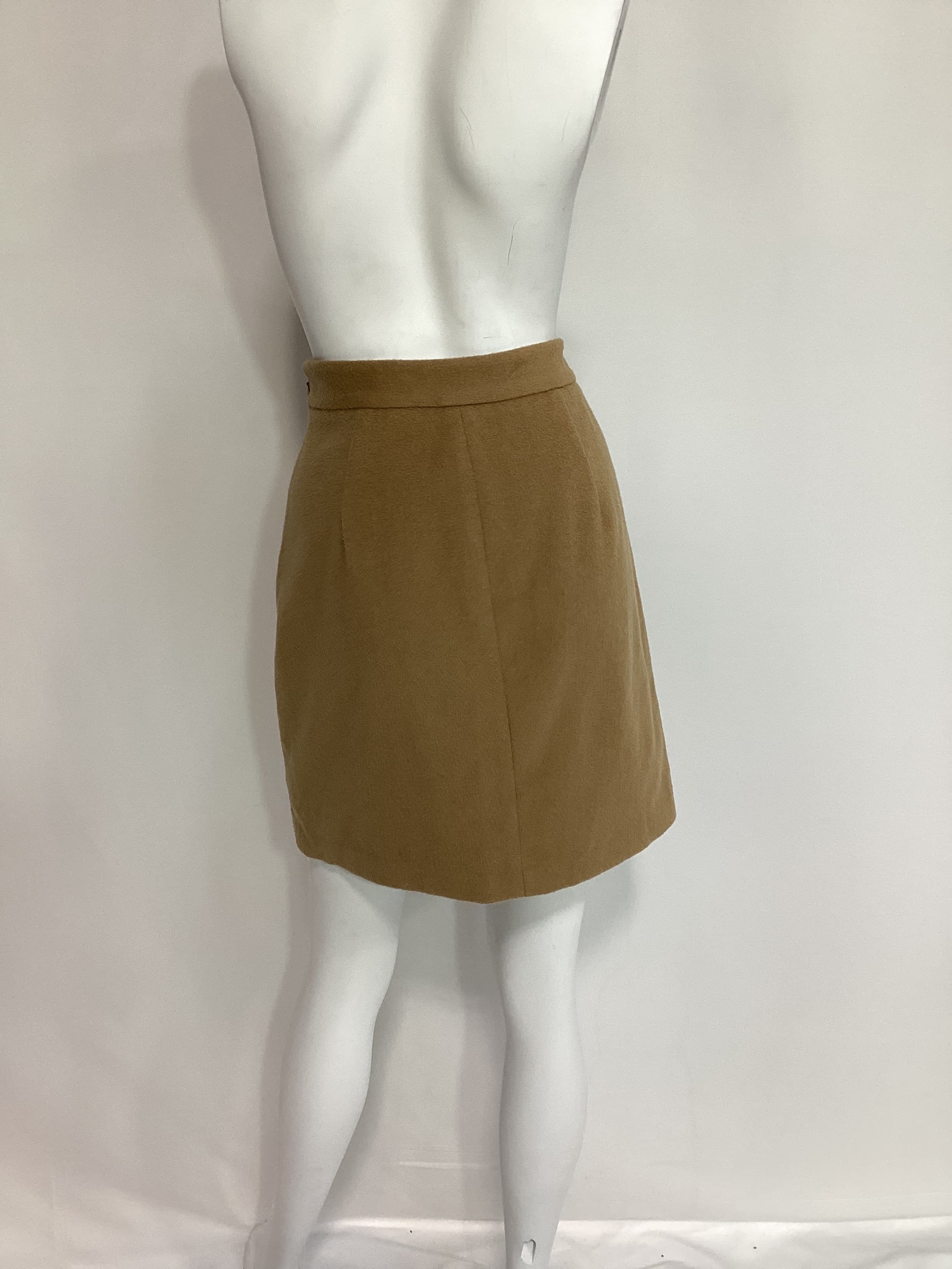 Buckle-Trim Wool-Blend Pencil Skirt - Image 3