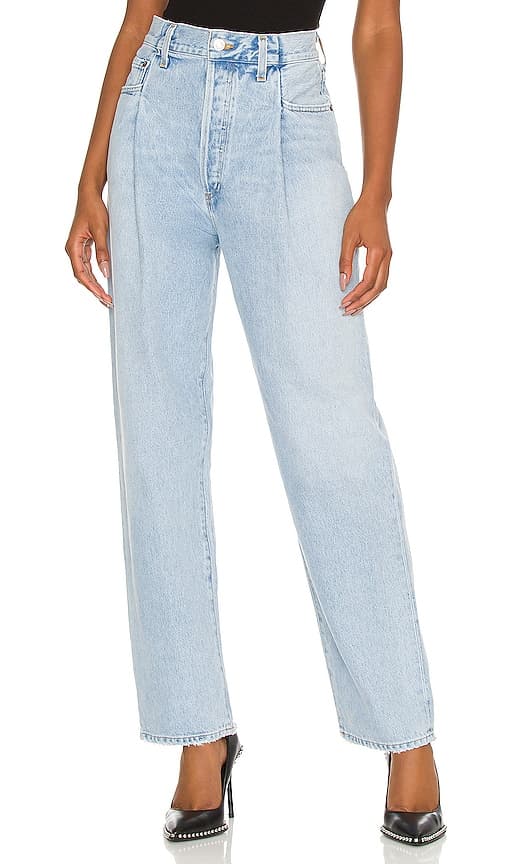 Fold Waistband Jean In Sideline - Image 1