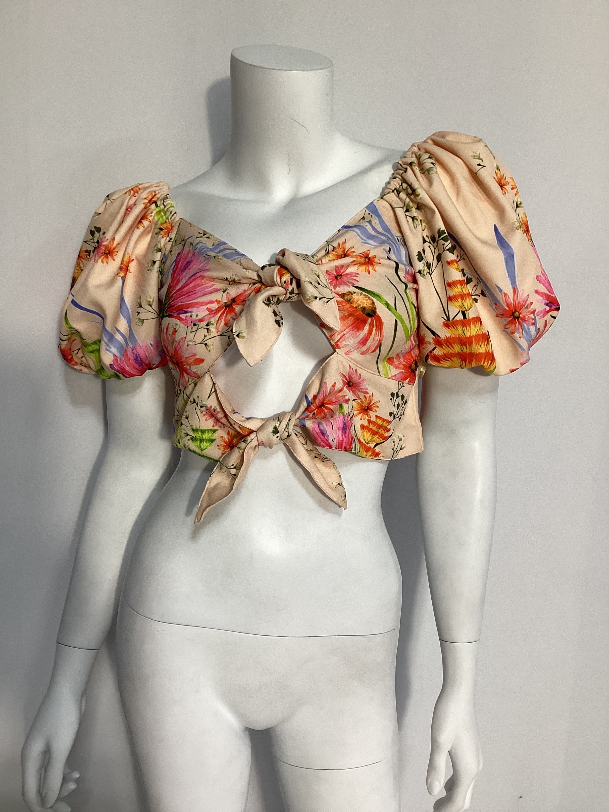 Agua Bendita X Revolve Bailee Top In Cream Prairie - Image 2