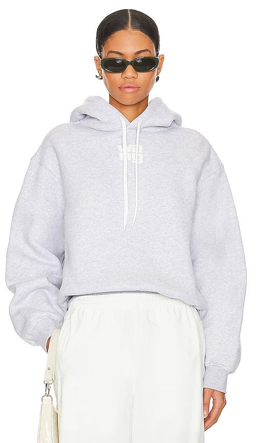 Essential Hoodie In Light Heather Grey - Image 1