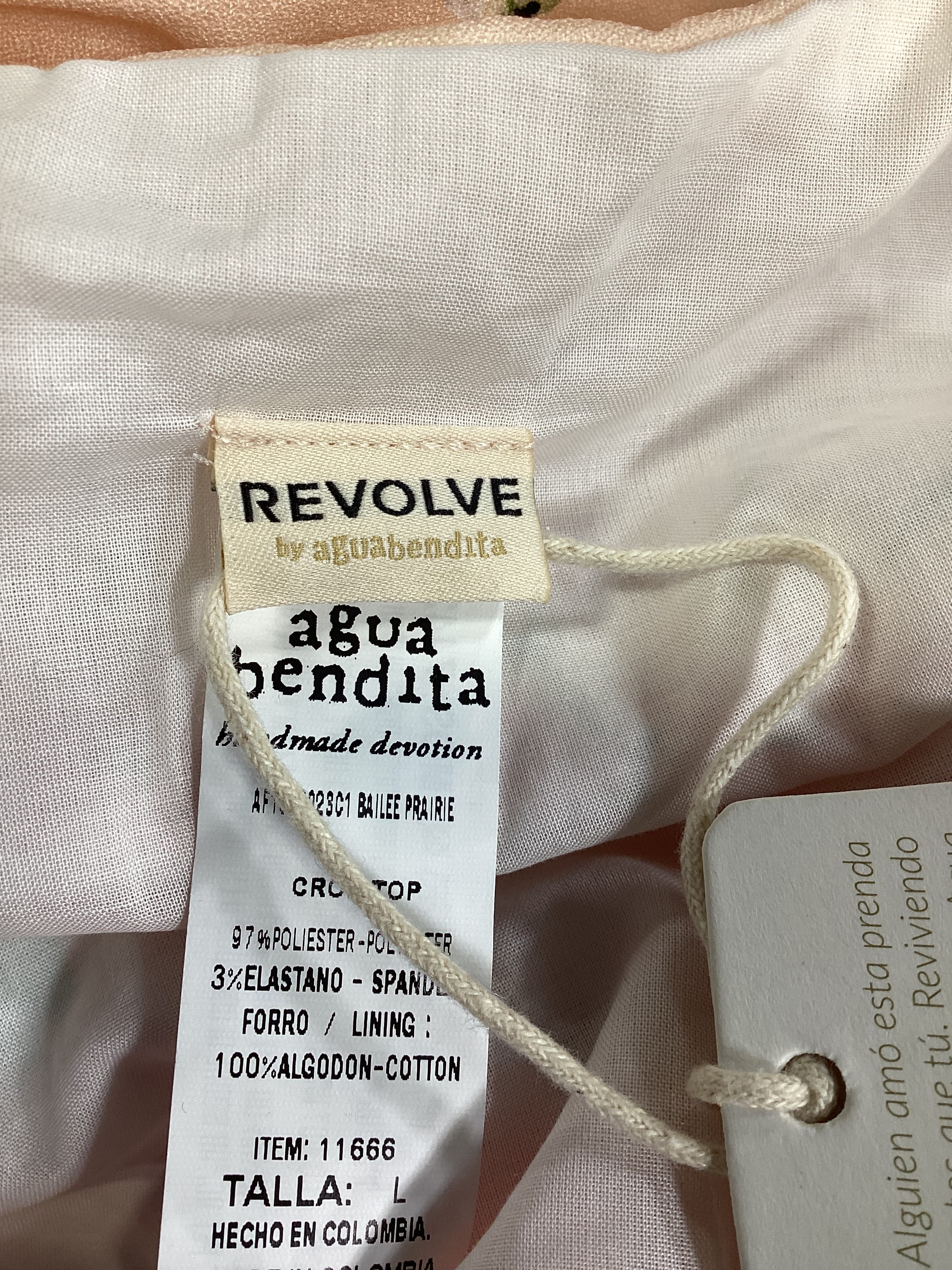 Agua Bendita X Revolve Bailee Top In Cream Prairie - Image 4
