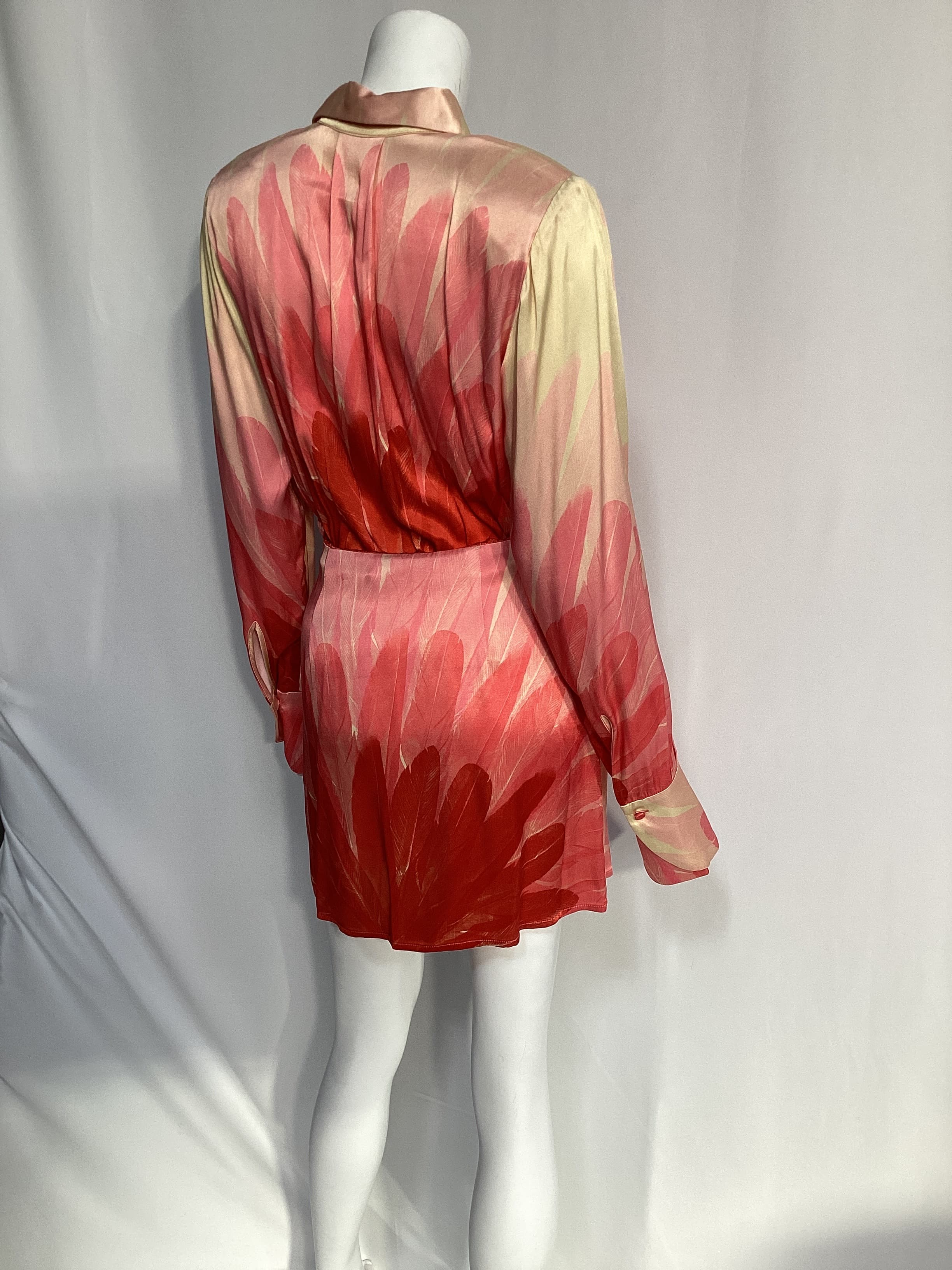 Vento Dress In Red Feather - Image 4