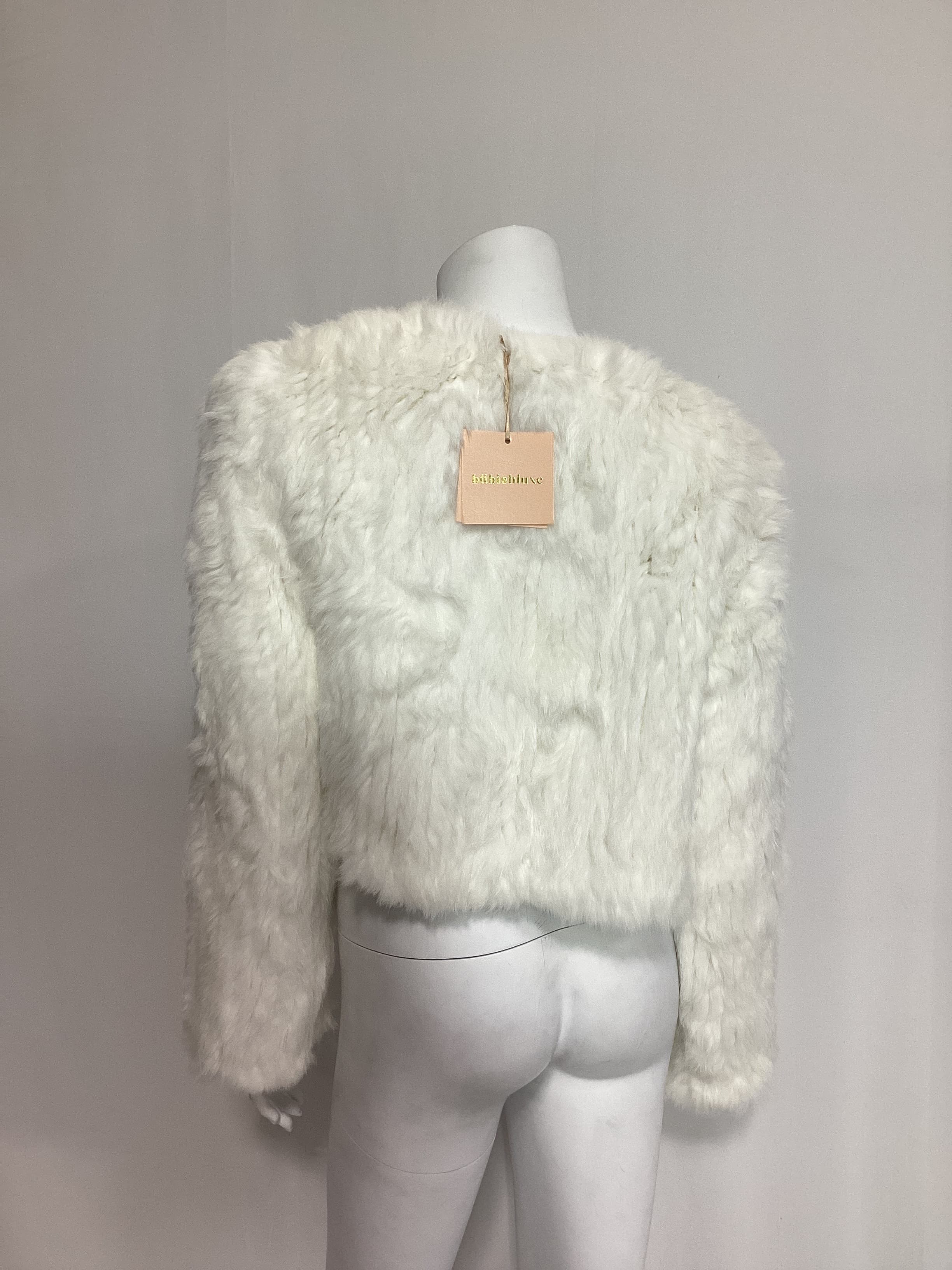 Lola Crop Jacket In White - Image 2