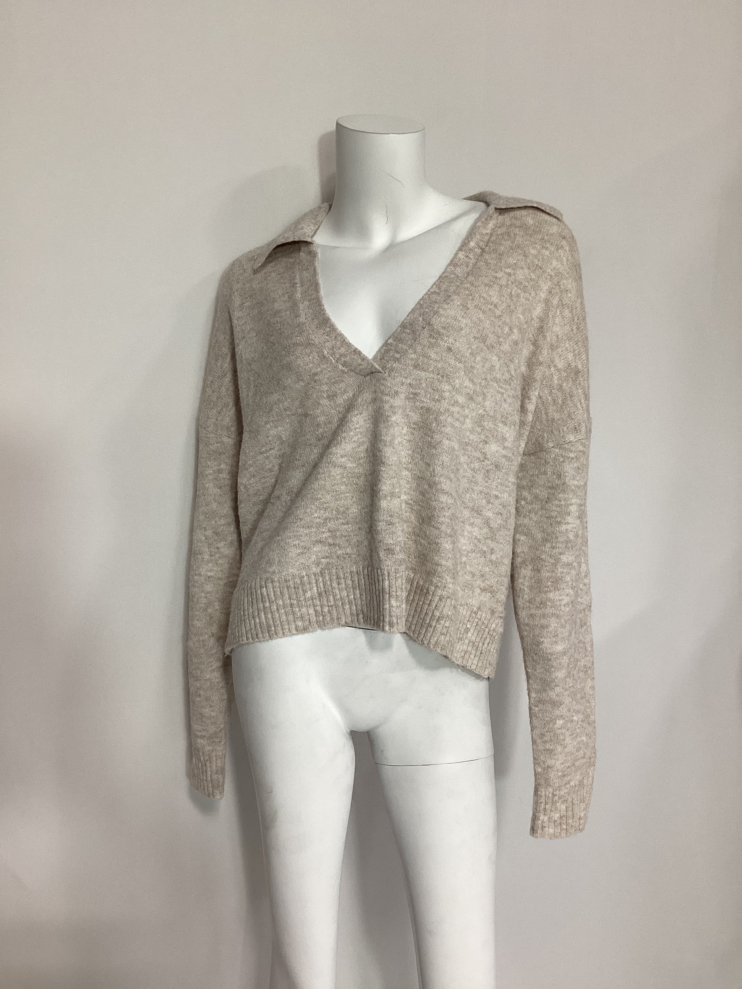 Robbie Sweater In Oatmeal - Image 3