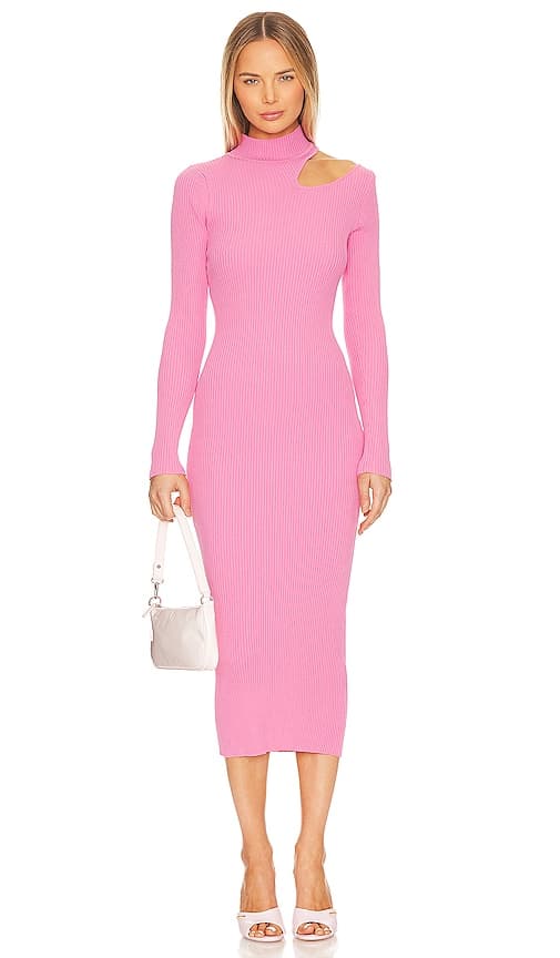 Ainsley Midi Dress In Candy Pink - Image 1
