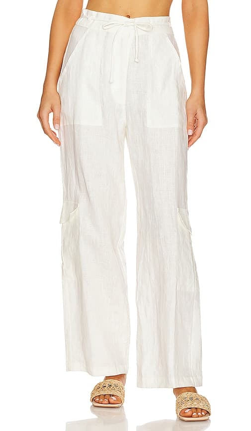 Relais Pants In Eggshell - Image 1