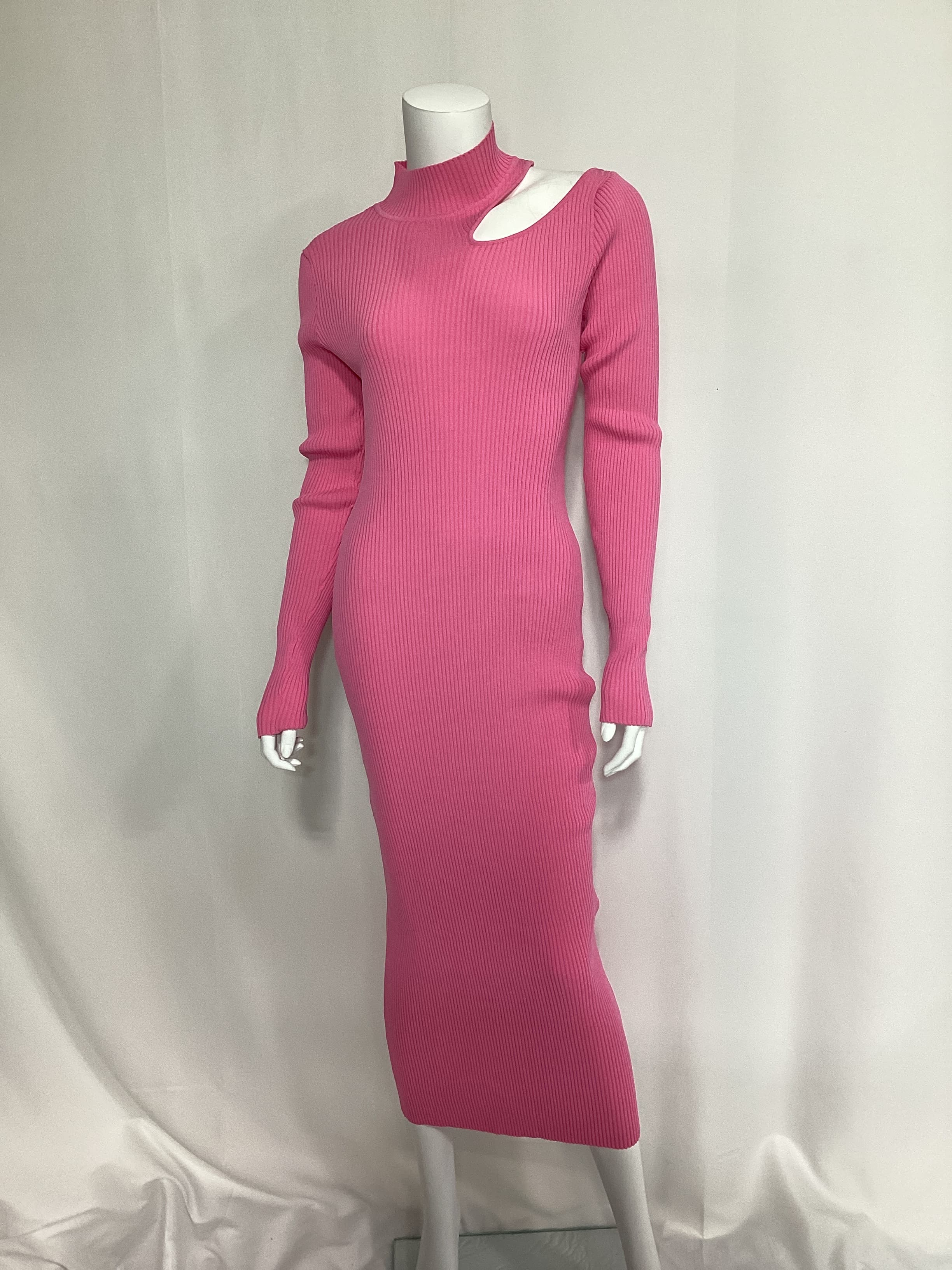 Ainsley Midi Dress In Candy Pink - Image 3