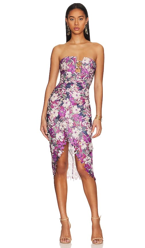 Corse Dress In Multi - Image 1