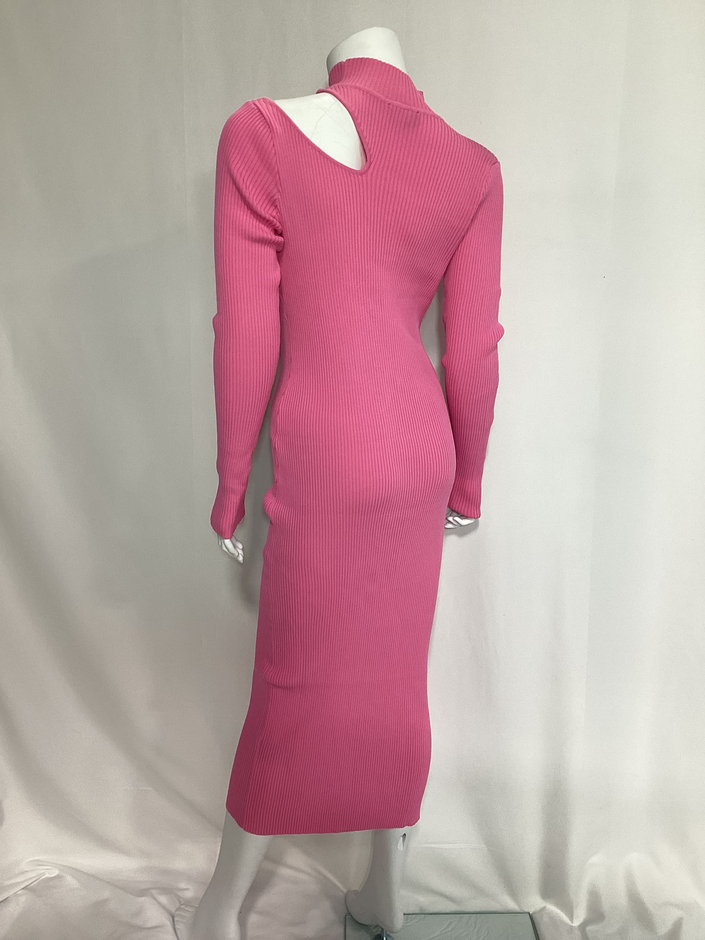 Ainsley Midi Dress In Candy Pink - Image 4