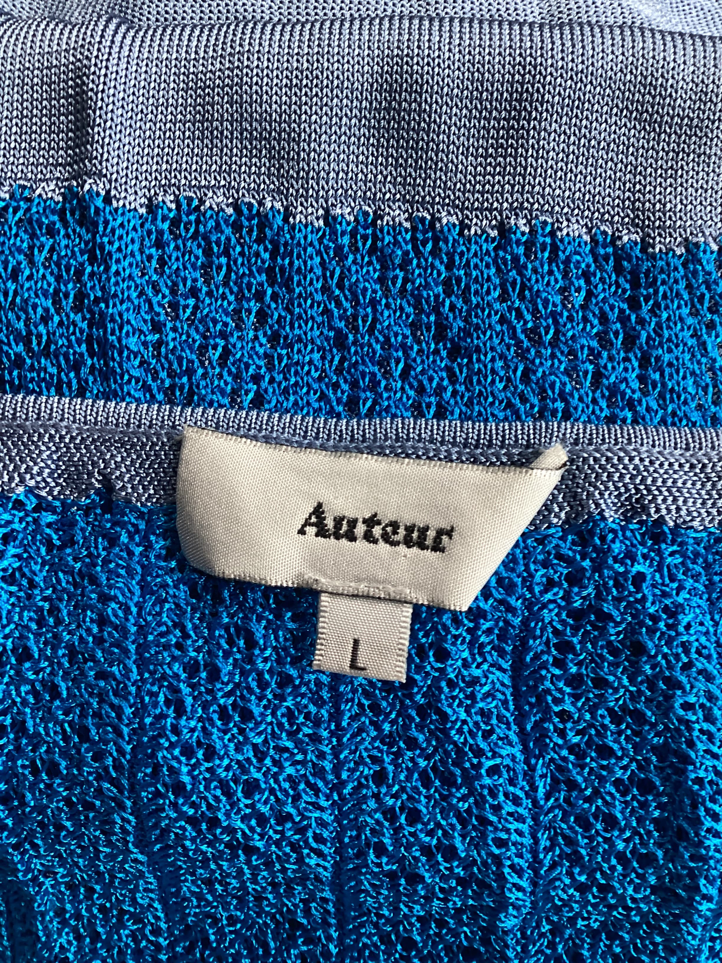 Giselle Dress In Striped Blue - Image 4