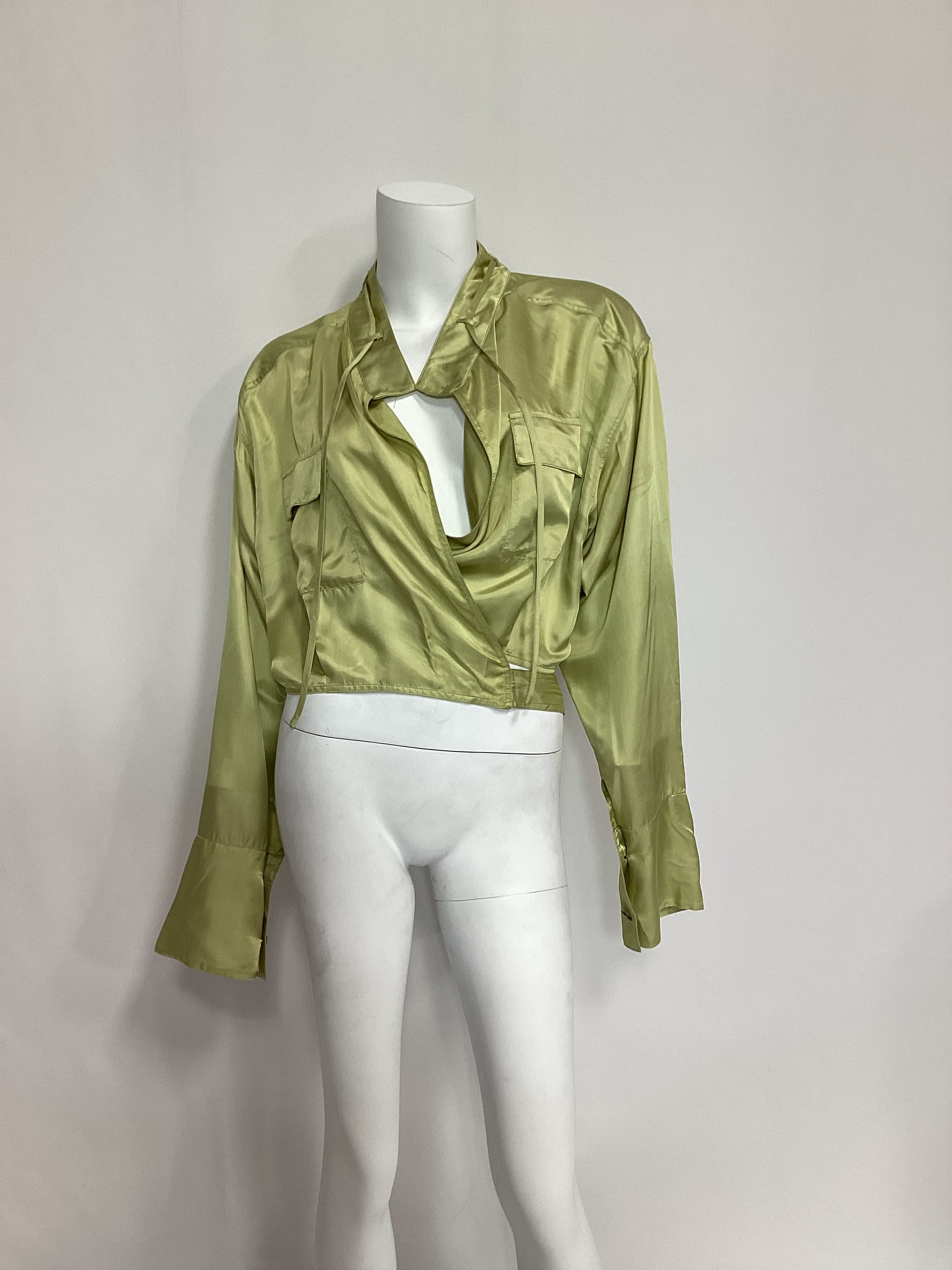 Taylor Top In Olive Green - Image 2