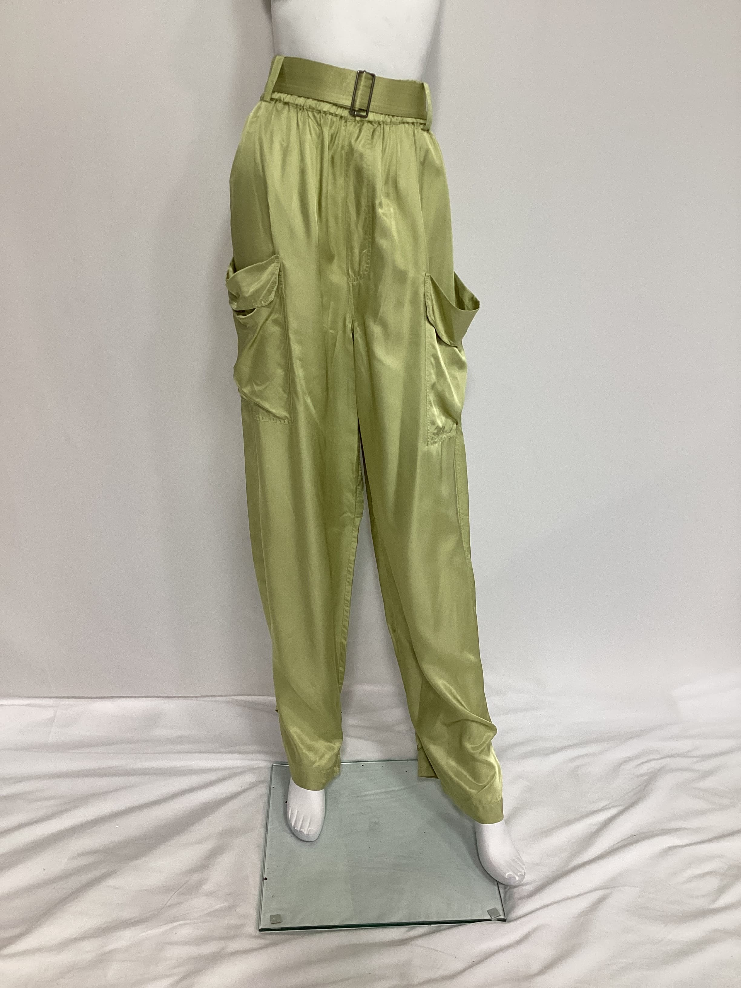 Taylor Pant In Olive Green - Image 2