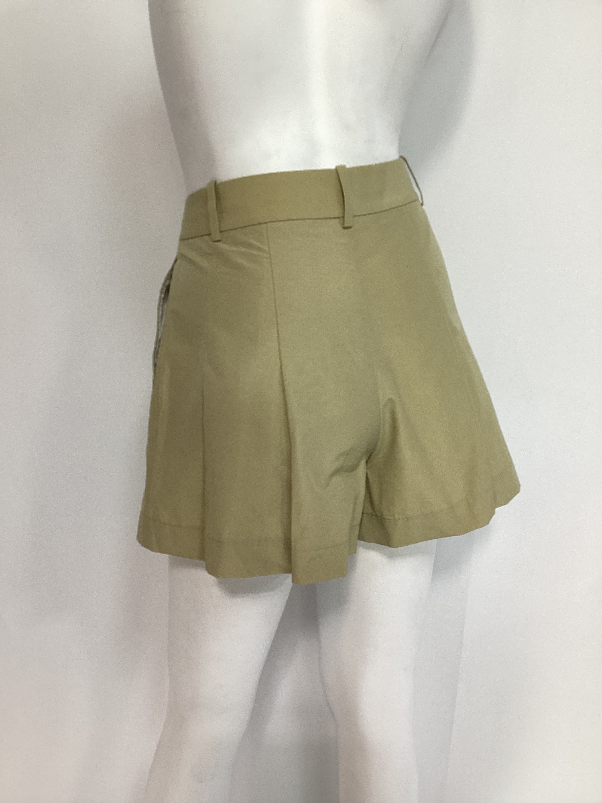 Pleated Skort In Uniform Khaki - Image 3