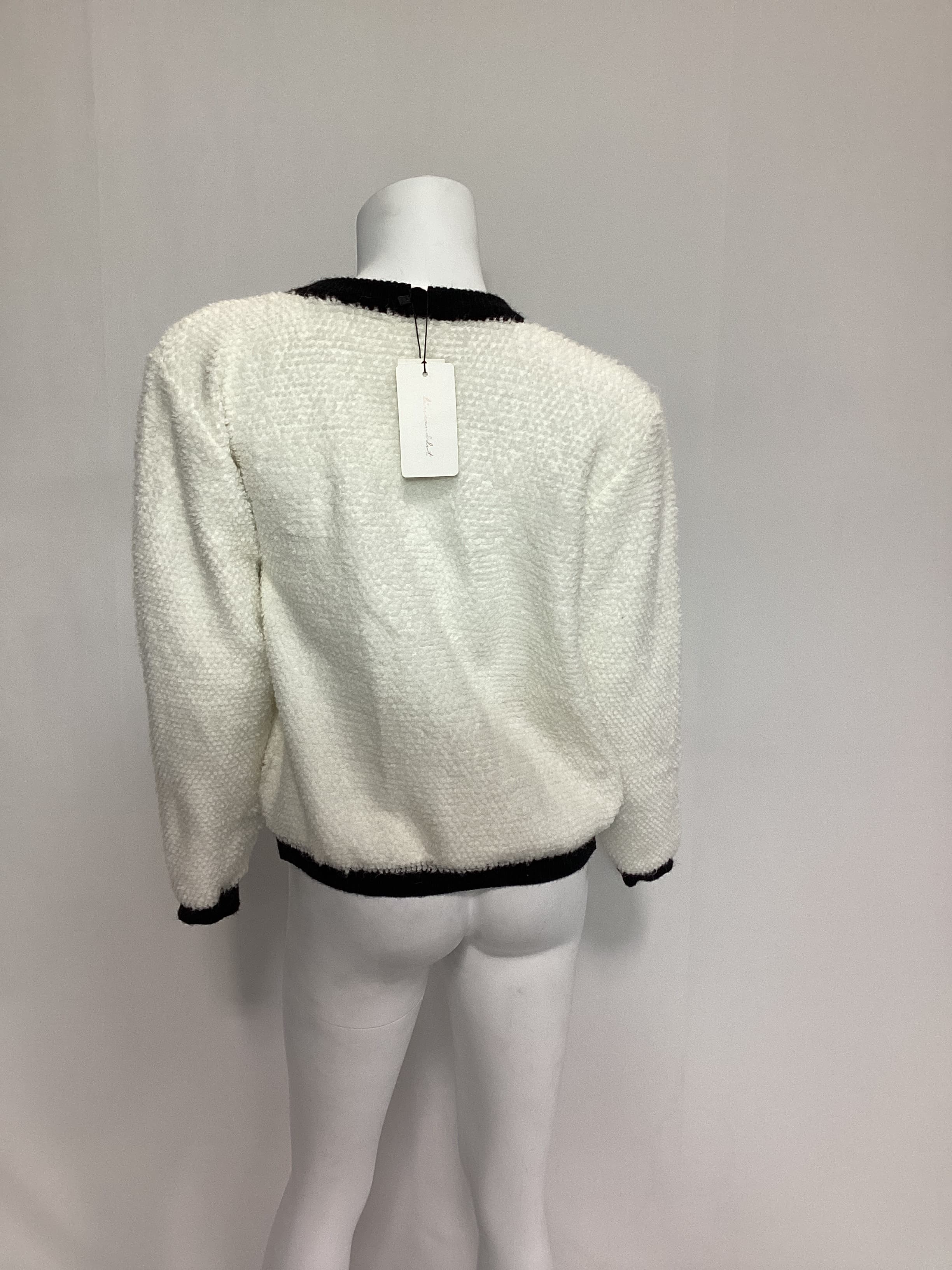 Bon Sweater In Ivory & Black - Image 3