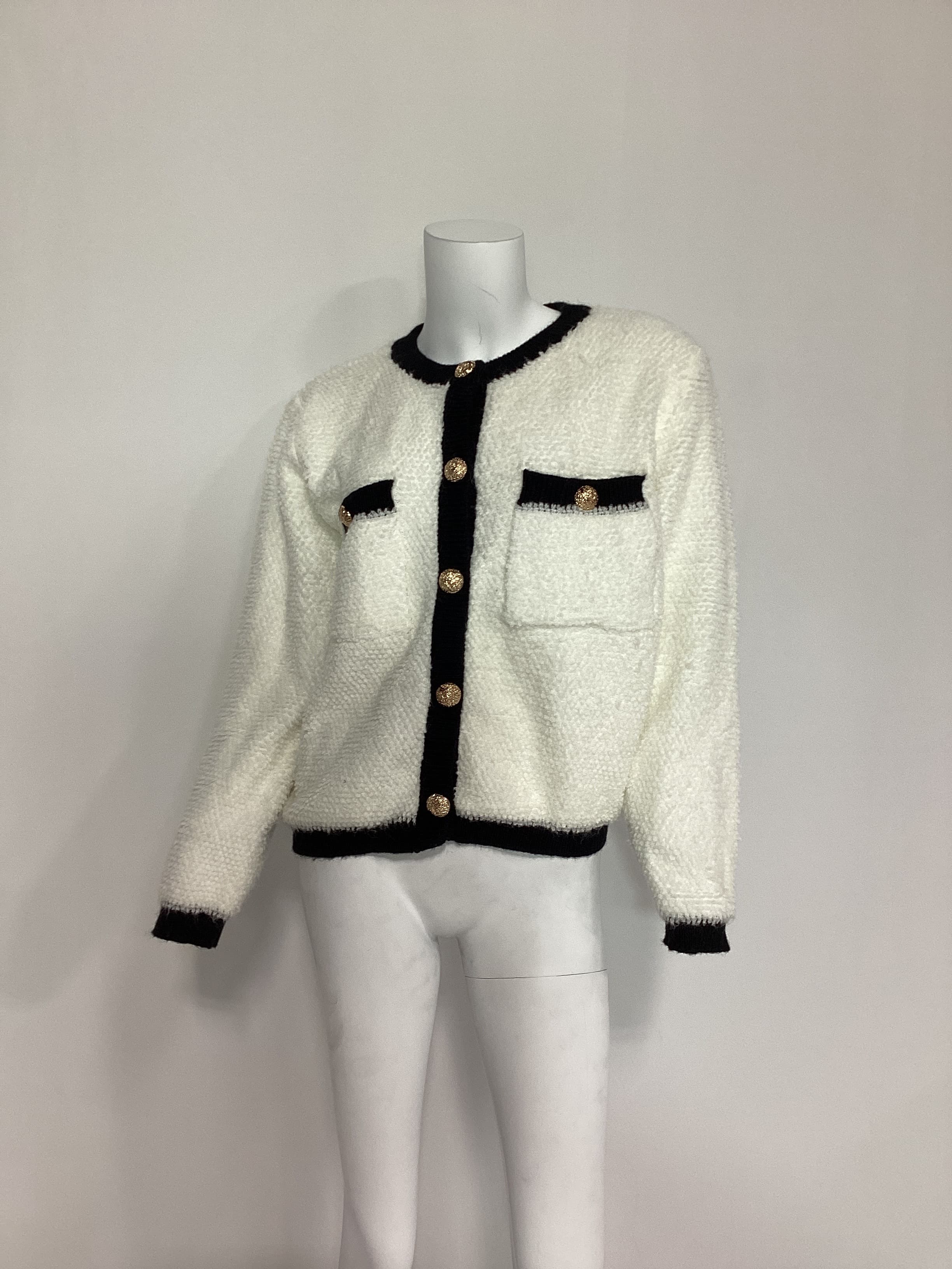 Bon Sweater In Ivory & Black - Image 2
