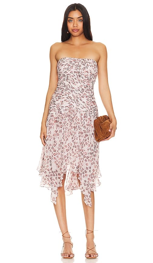 Vivienne Dress In Gray Lilac Multi - Image 1