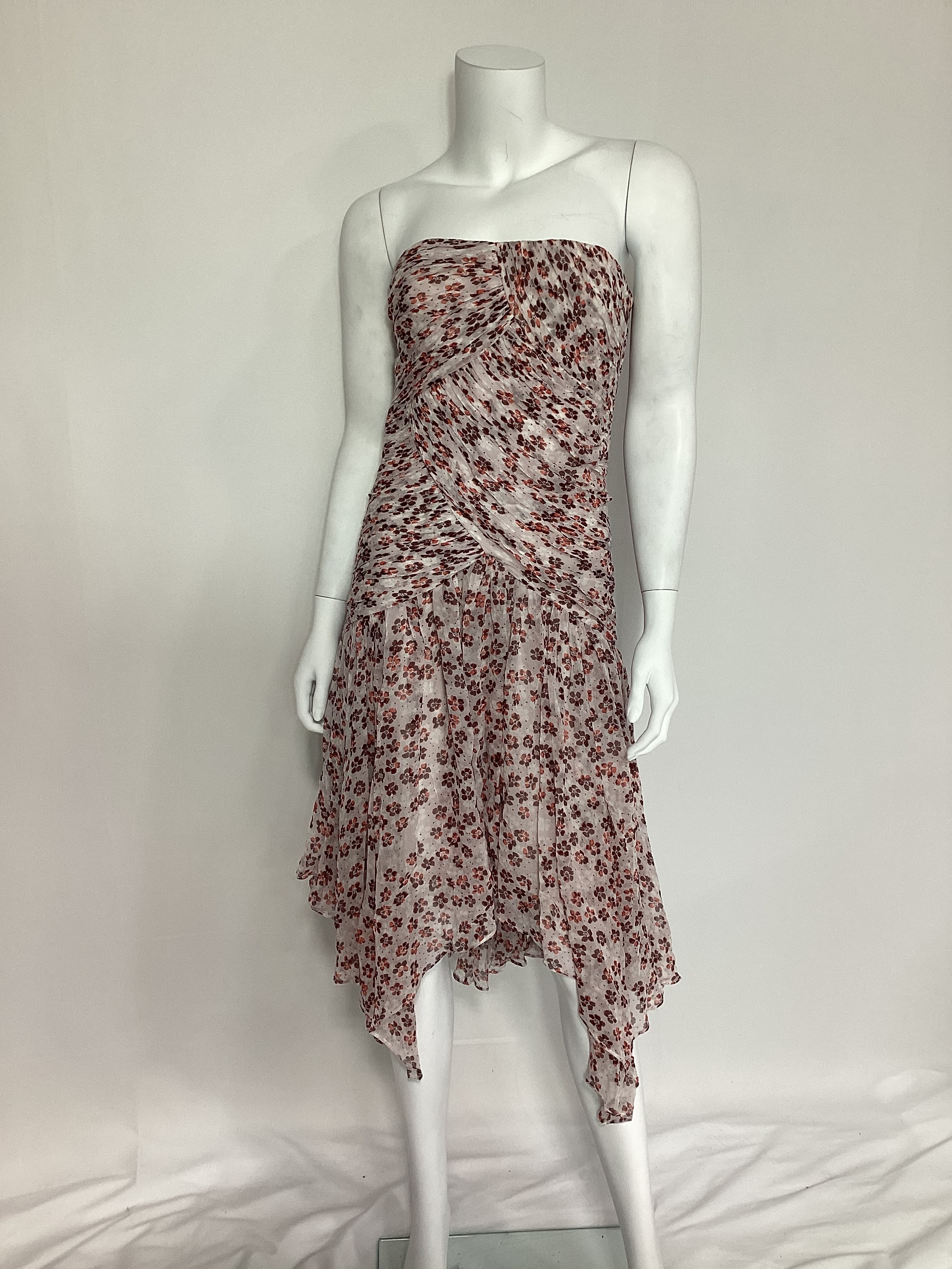 Vivienne Dress In Gray Lilac Multi - Image 3