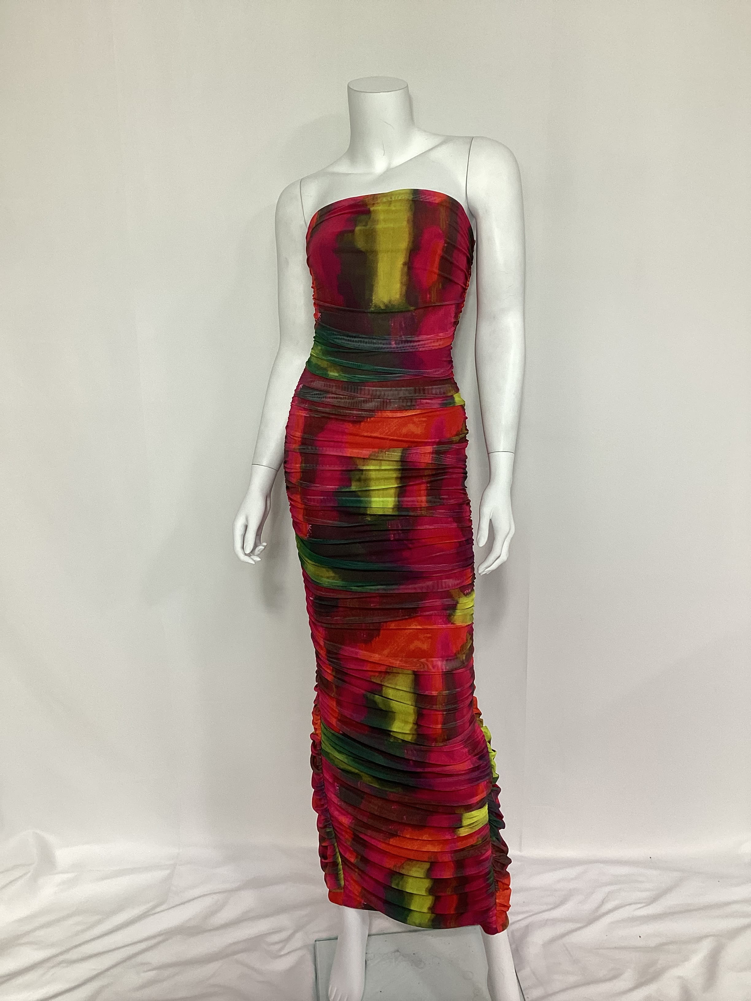 Miley Maxi Dress In Pink Multi - Image 3