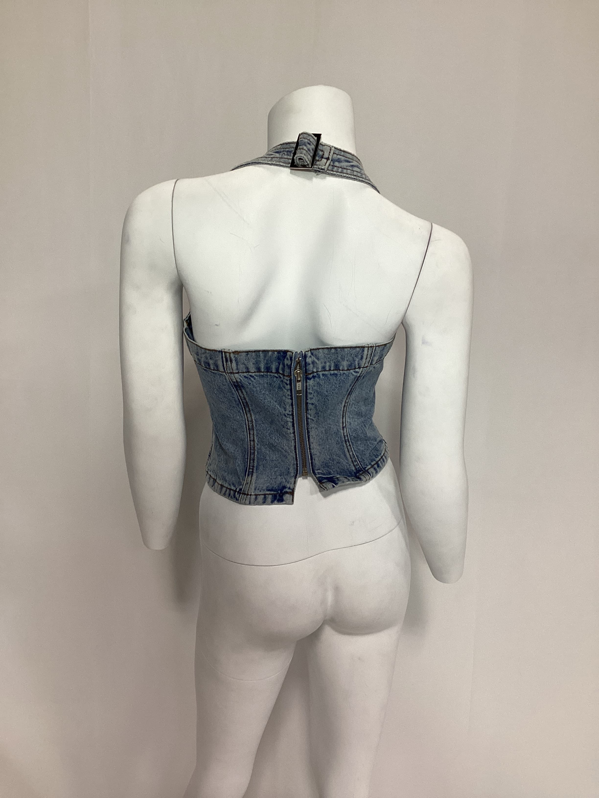 Tianna Halter Bustier In Riviera - Image 4
