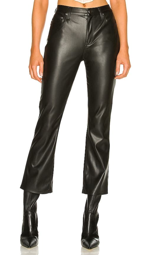 Lennon High Rise Cropped Boot Pant In Slate Black - Image 1
