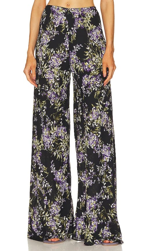 Bias Elephant Pant In Lavender Floral - Image 1