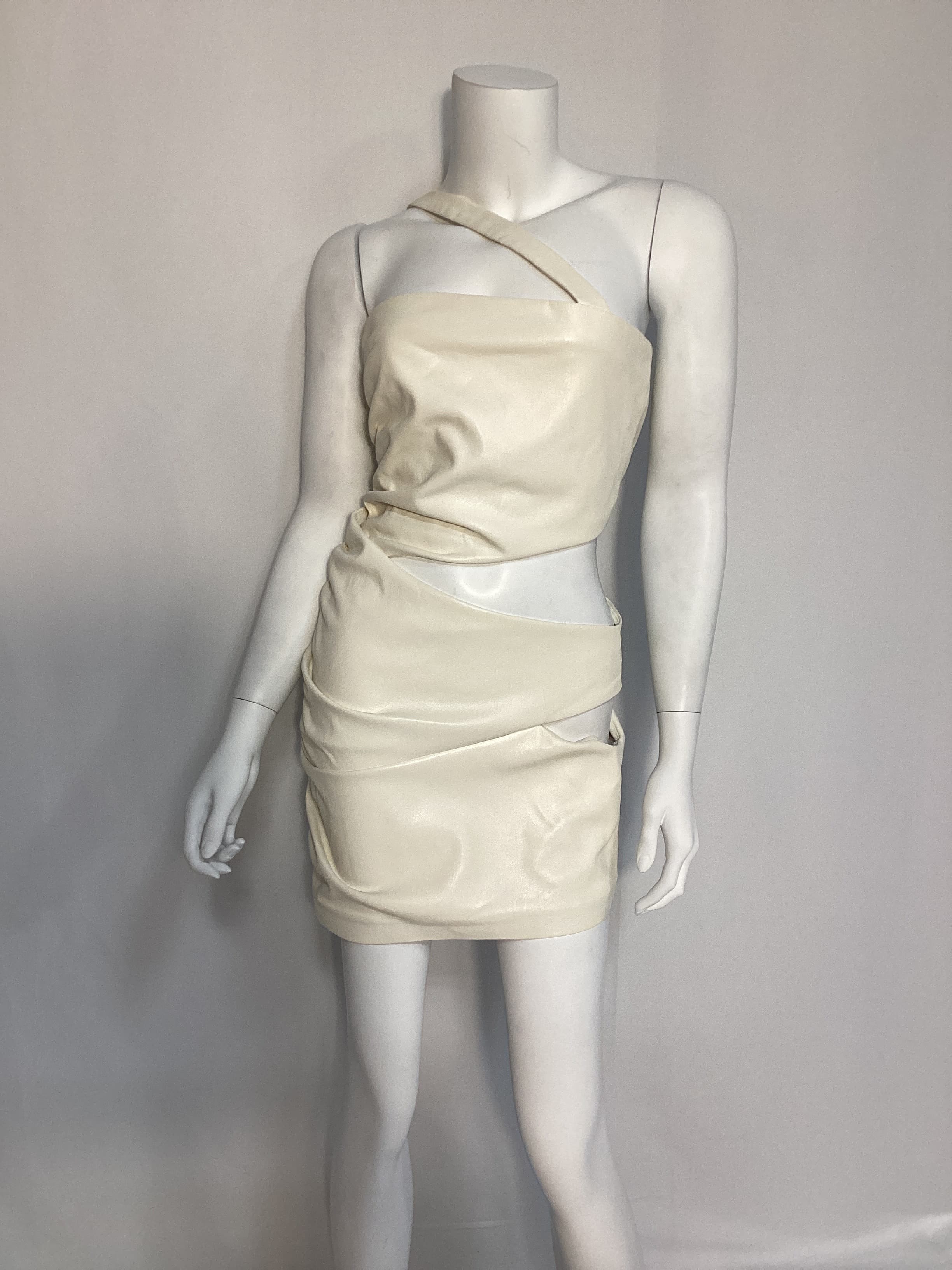 Michael Costello X Revolve Kolt Mini Dress In Optic White - Image 3