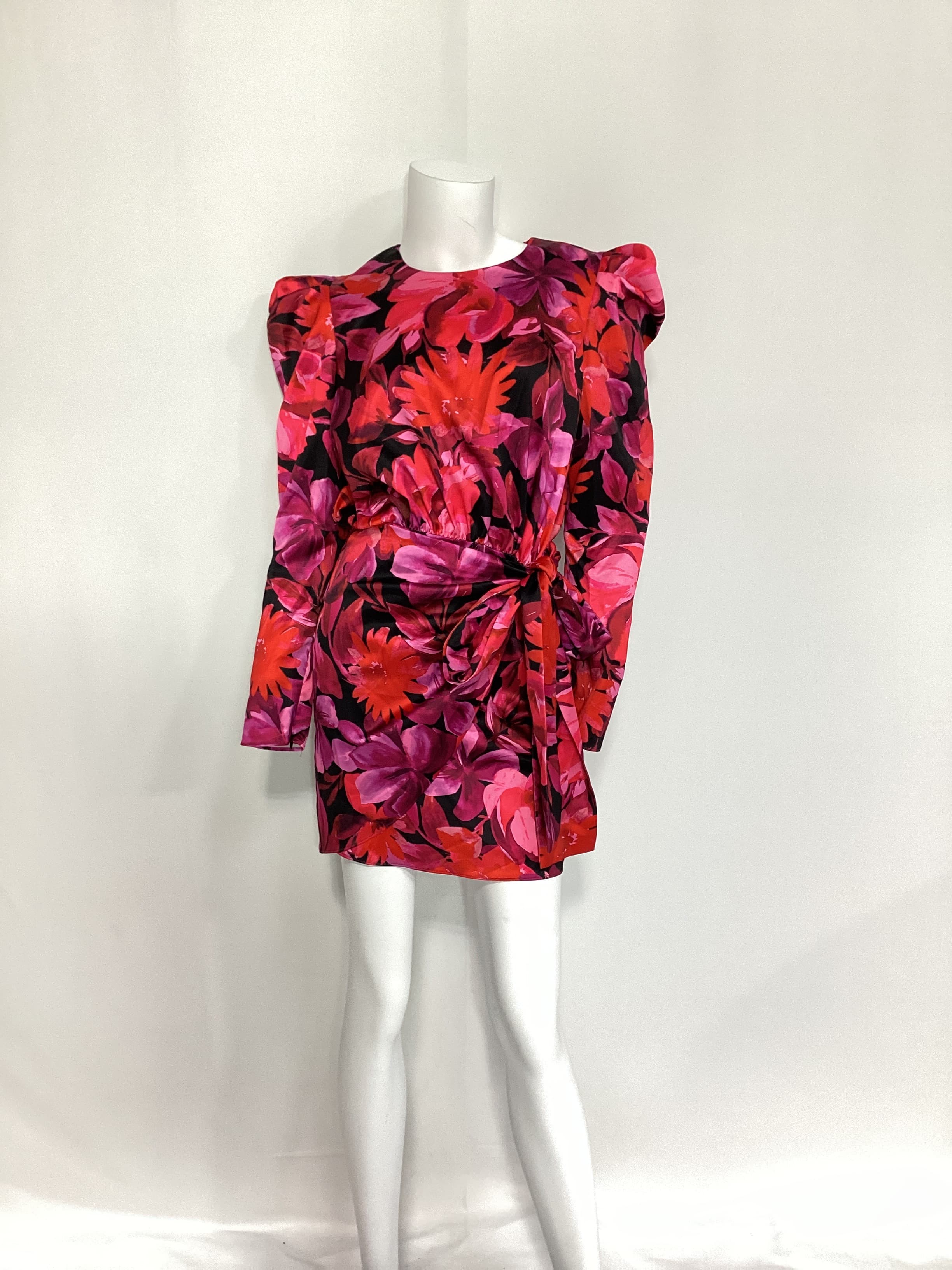Levigne Mini Dress In Dark Floral - Image 2