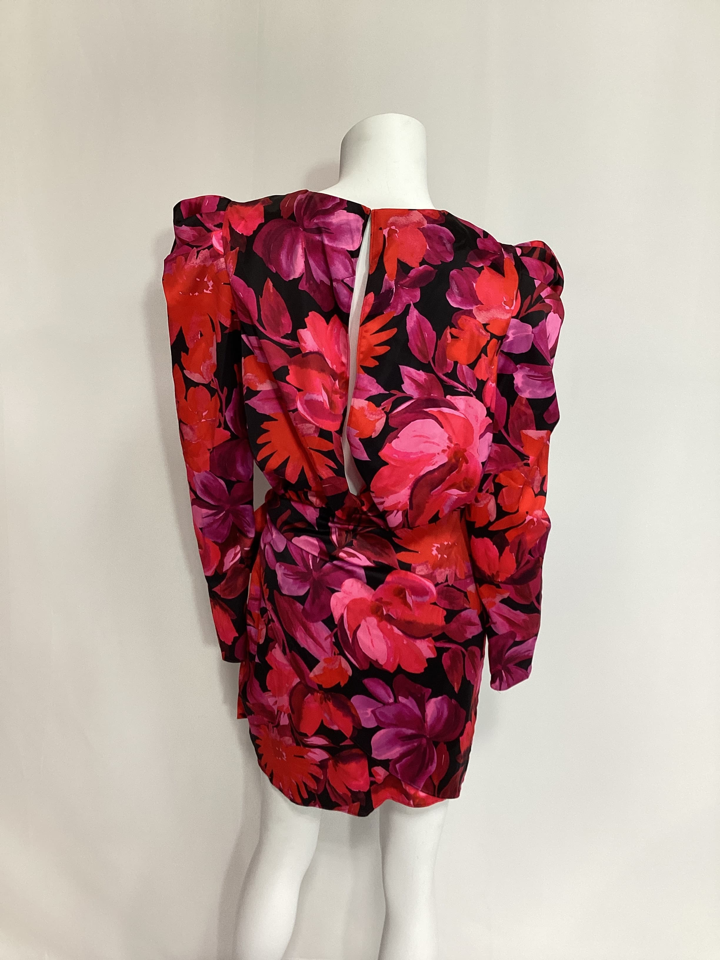 Levigne Mini Dress In Dark Floral - Image 3