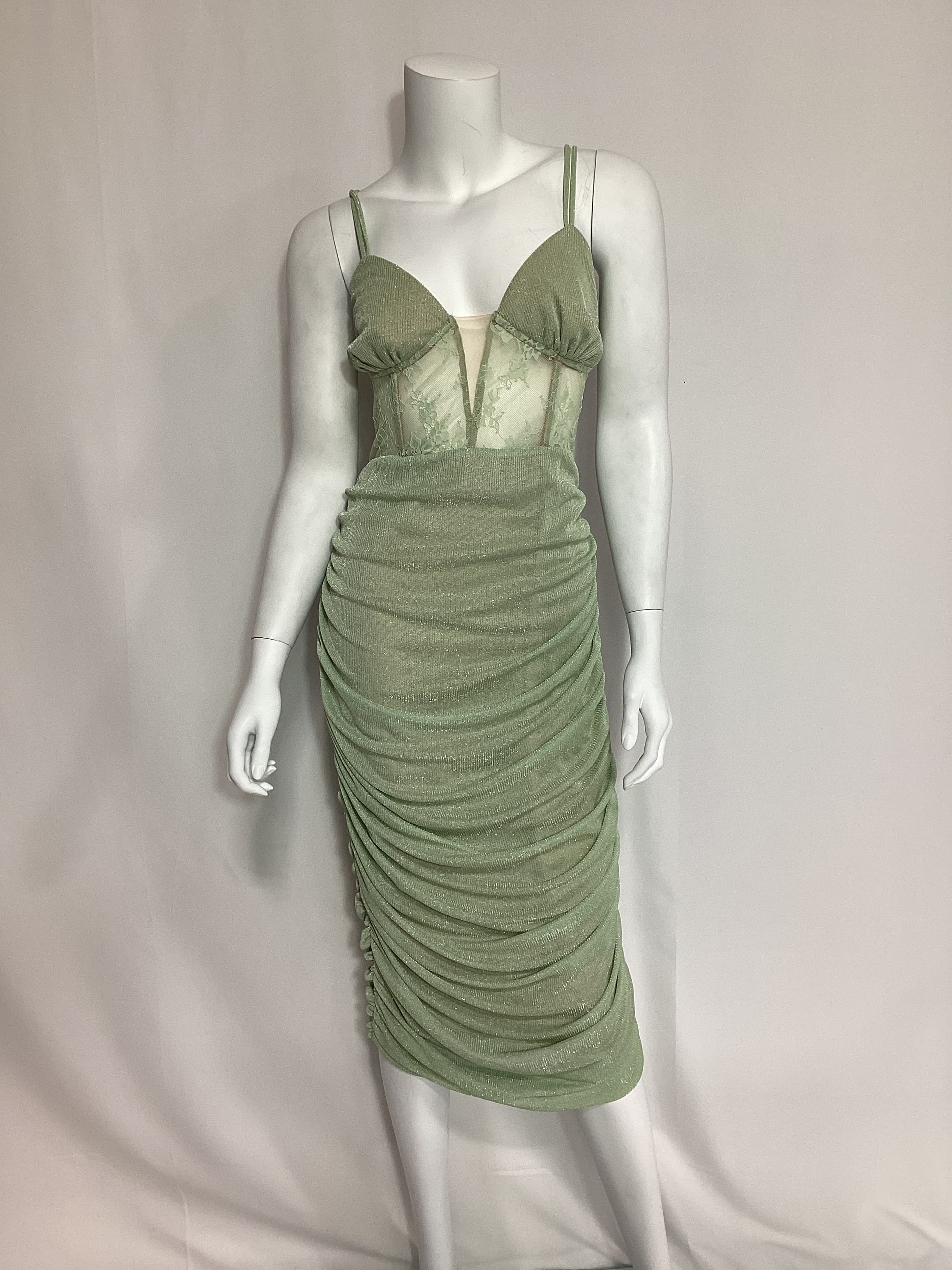 Michael Costello X Revolve Lulee Midi Dress In Mint - Image 2