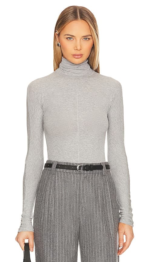 The Line By K Blixa Top In Heather Grey - Image 1