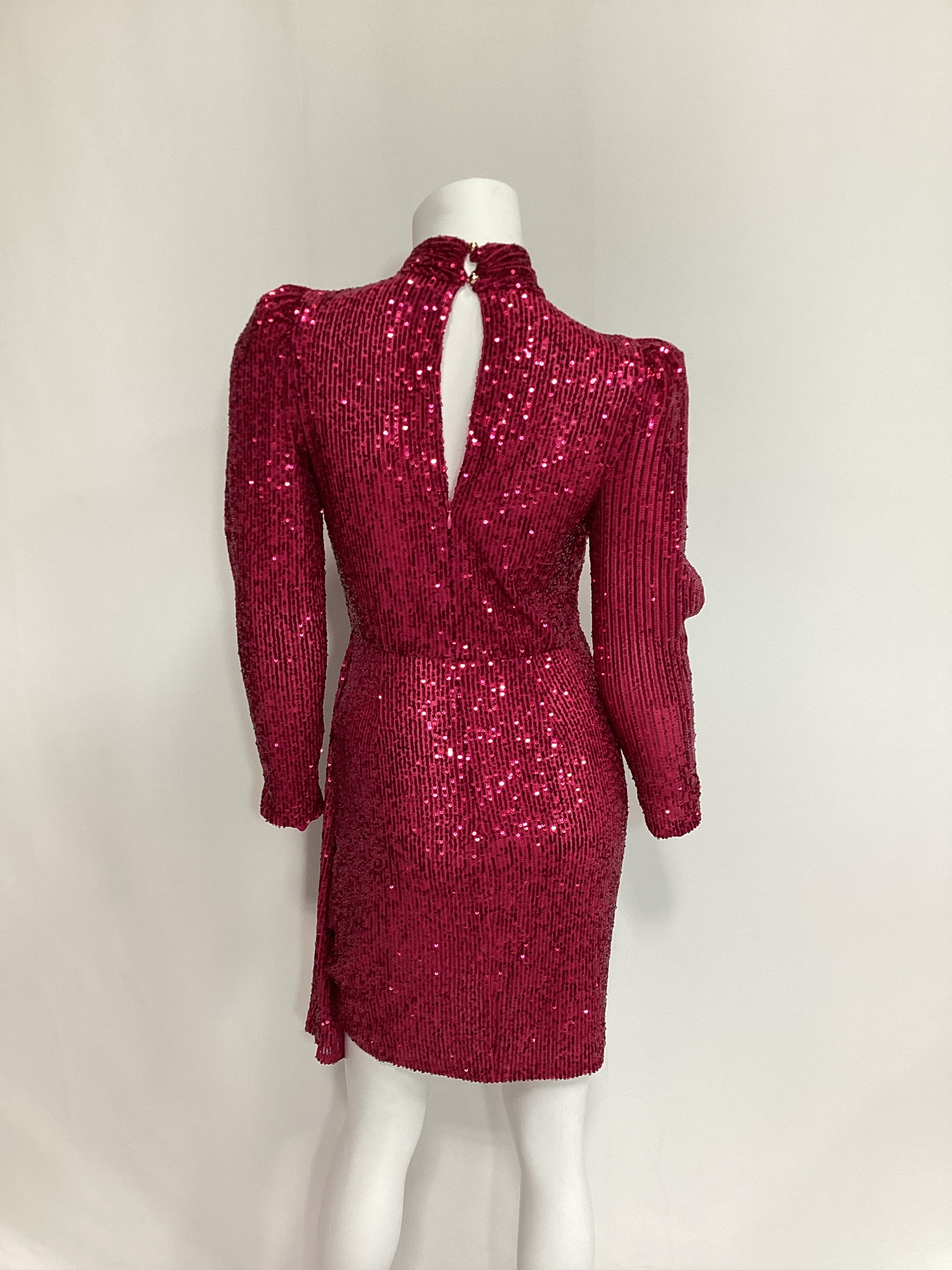 Bianca Mini Dress In Fuchsia - Image 2