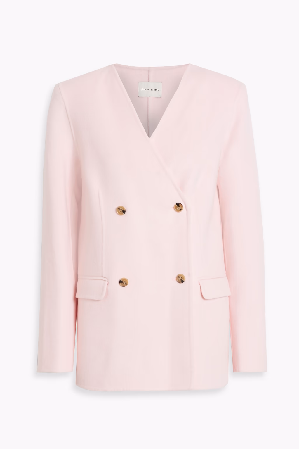 Movas Double-Breasted Wool And Cashmere-Blend Felt Blazer - Image 1