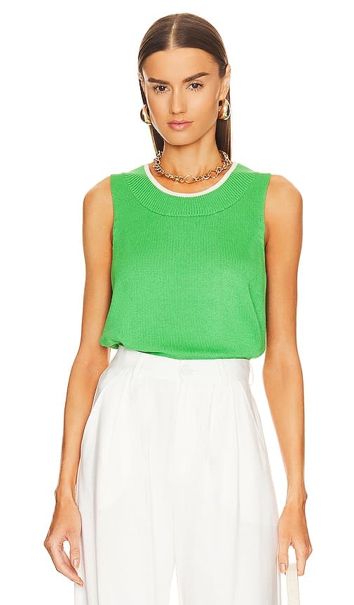 Addison Sweater In Lime - Image 1