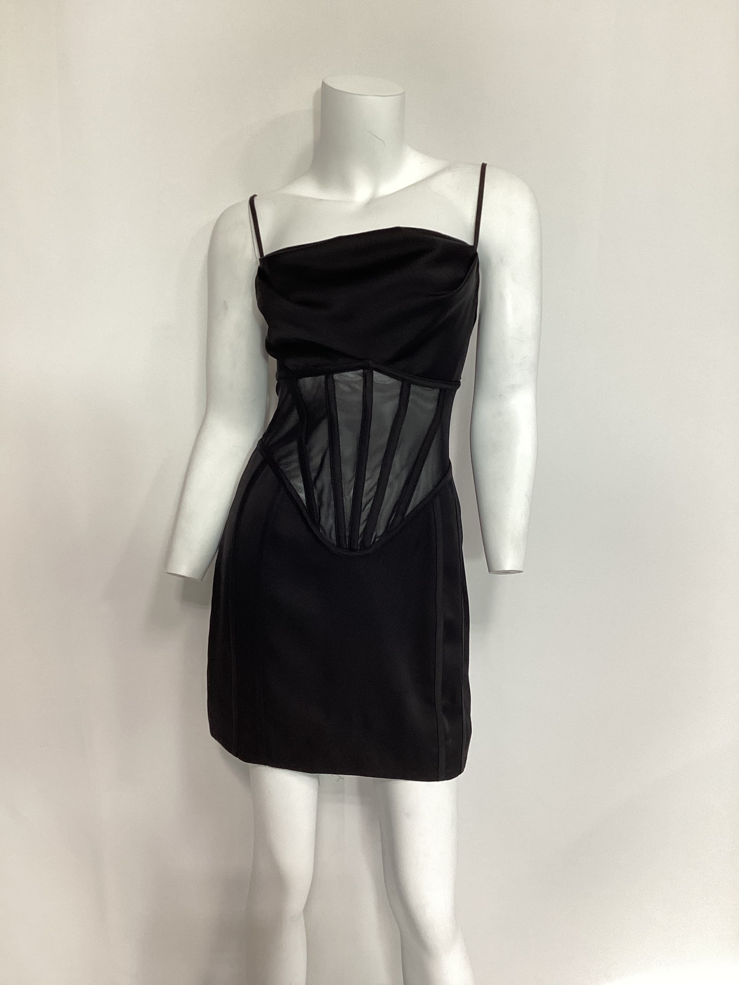 Ulani Mini Dress In Black - Image 4