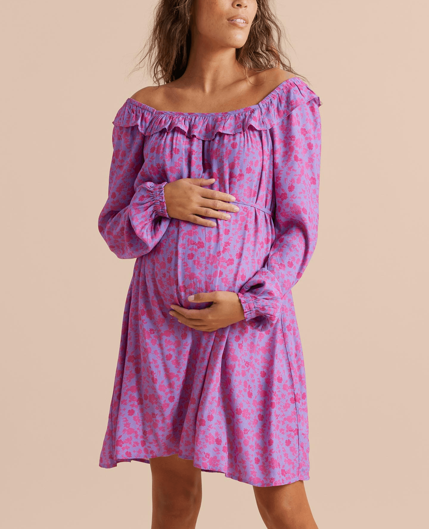 Boho Ruffle Mini Dress - Image 1