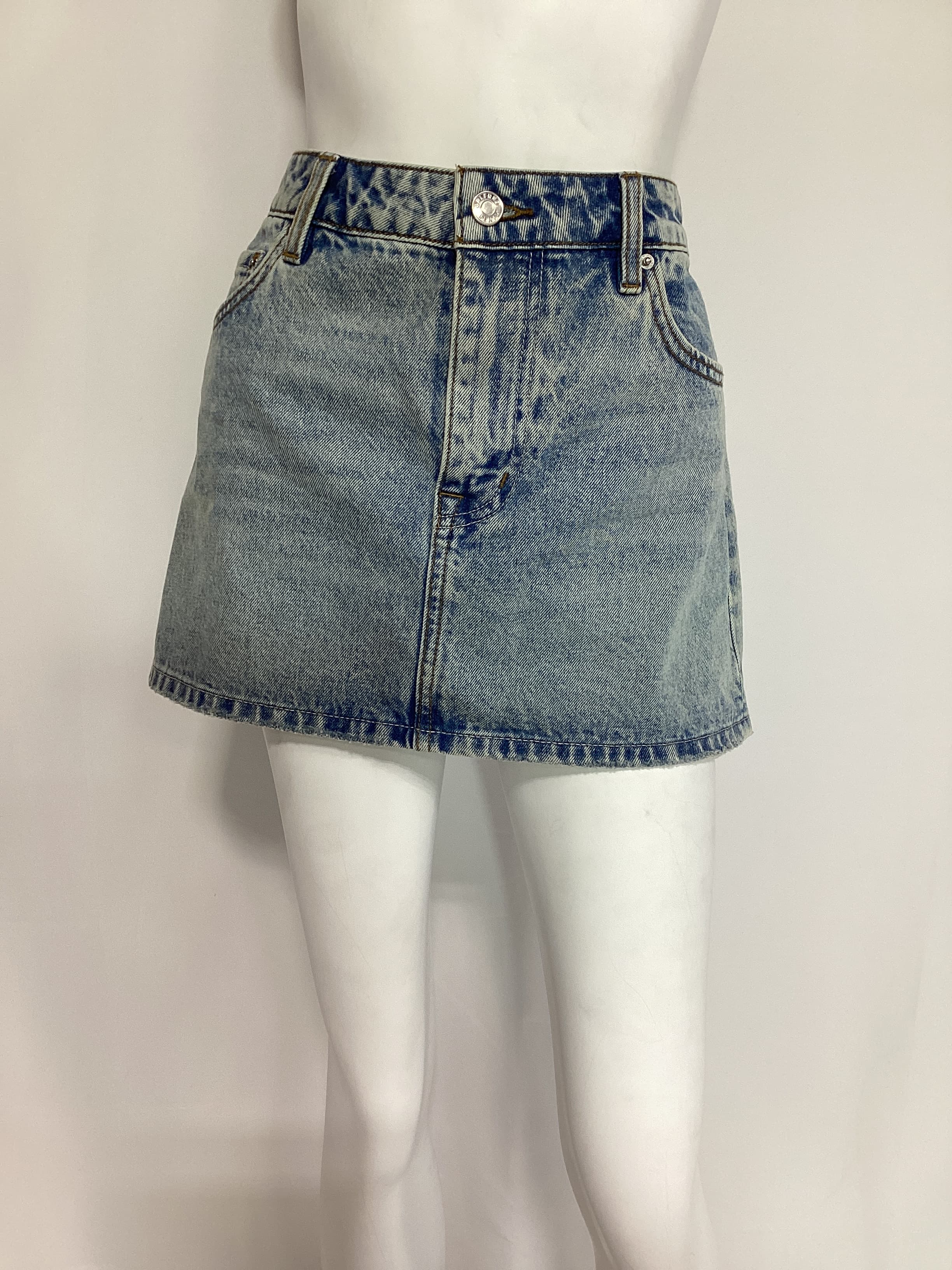 Niki Micro Mini Skirt In Riviera - Image 2