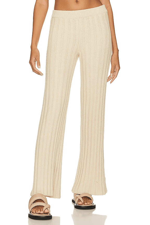 House Of Harlow 1960 X Revolve Ilaria Boucle Pants In Cream - Image 1