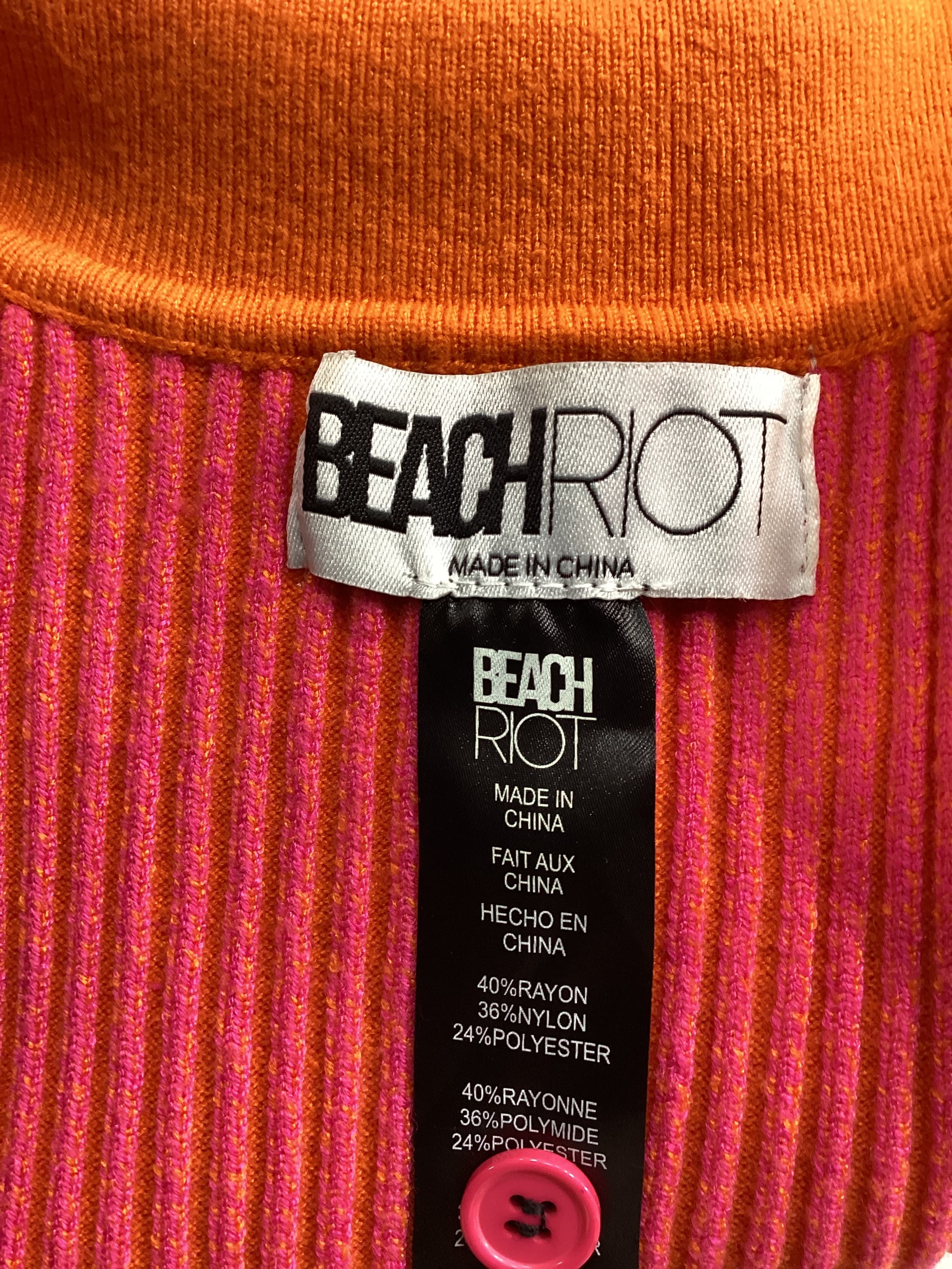 Presley Dress In Sunset Two Tone Rib - Image 4